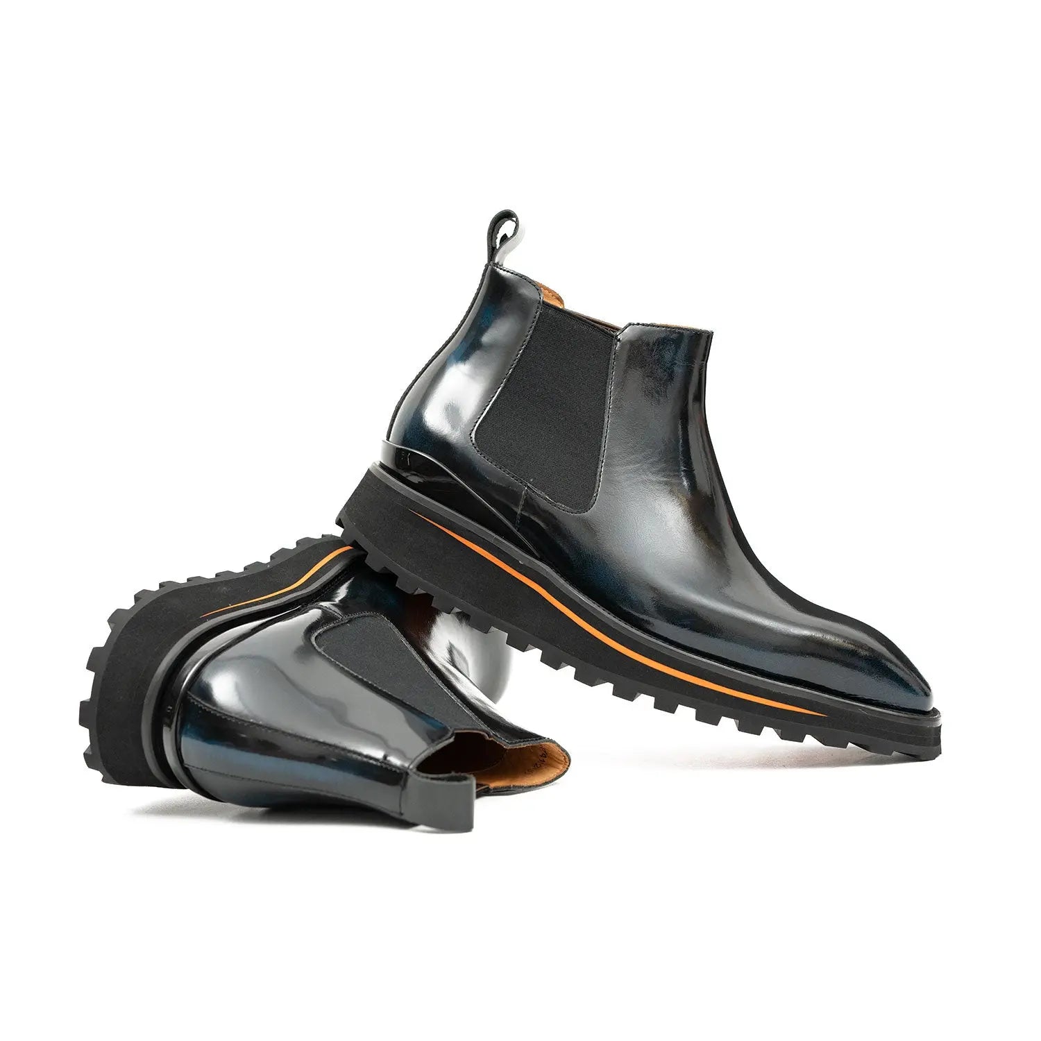 Black Calf Chelsea Boots