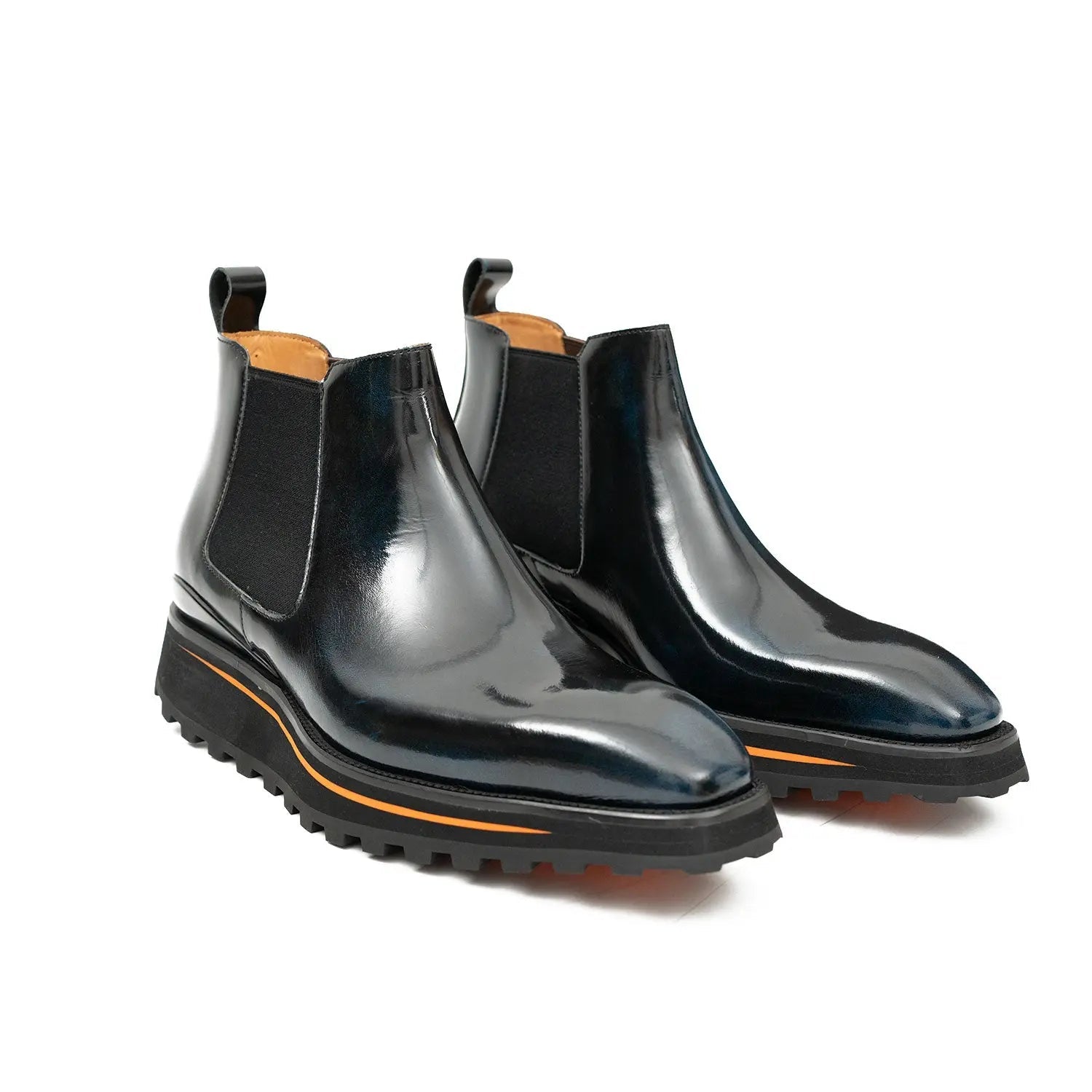 Black Calf Chelsea Boots