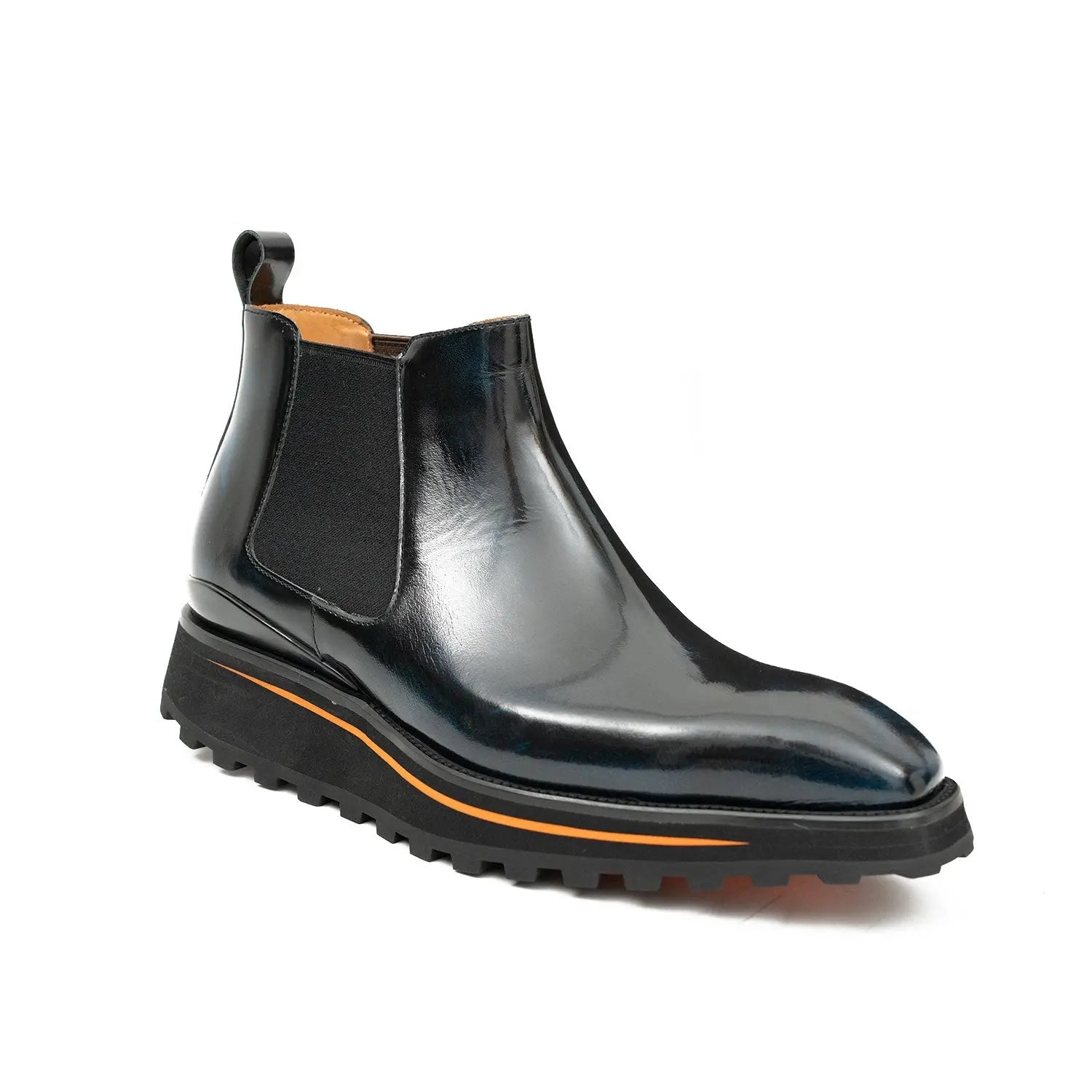 Black Calf Chelsea Boots