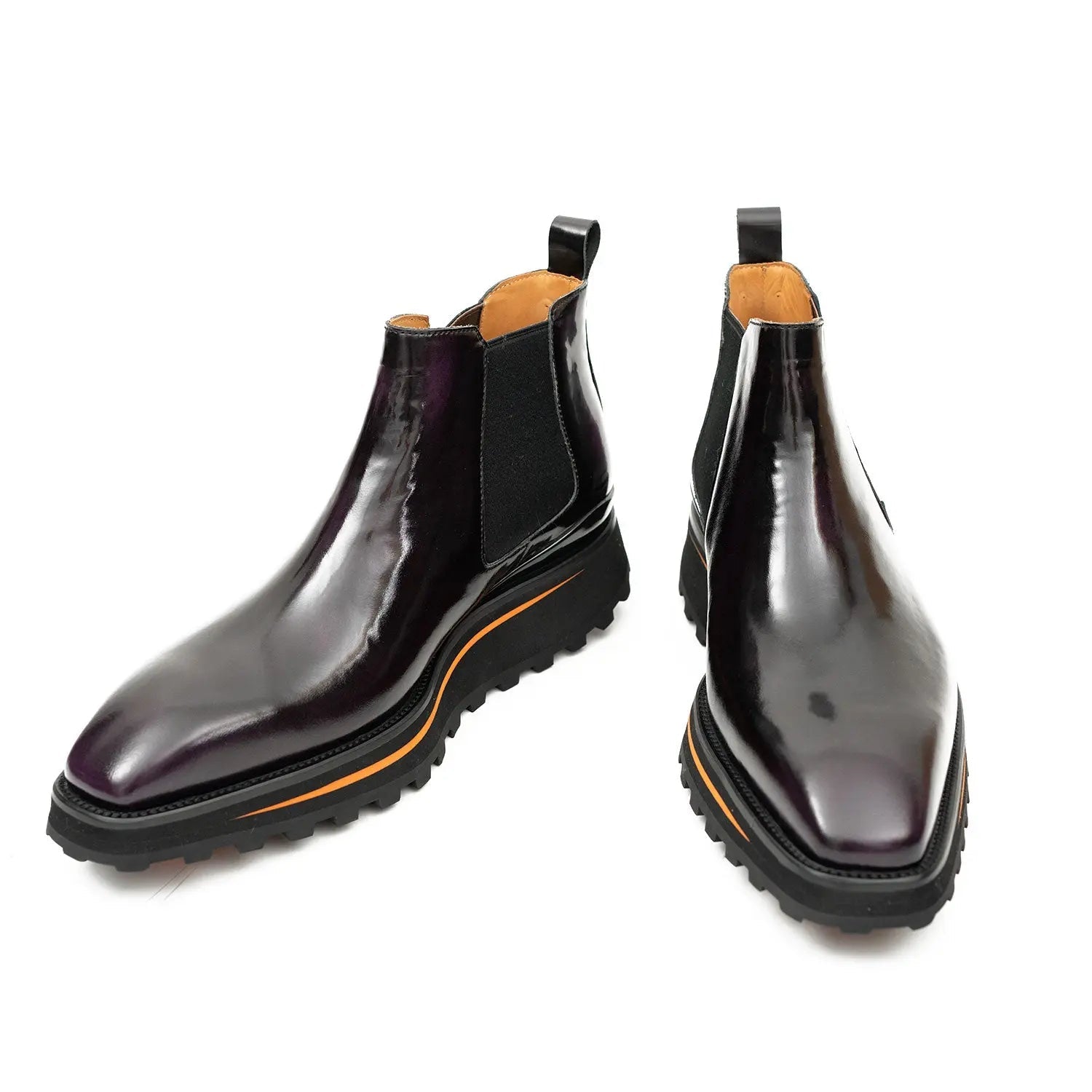 Polished Black Calf Chelsea Boots