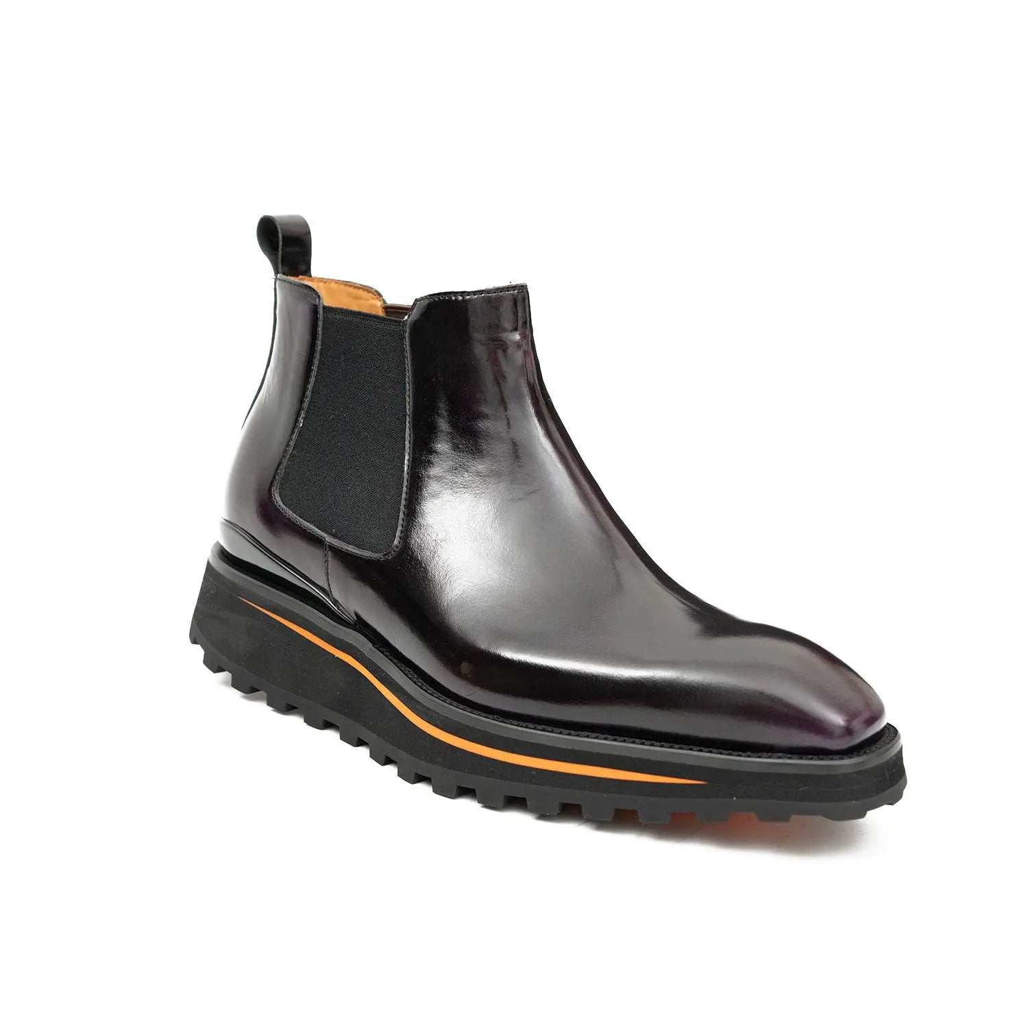 Polished Black Calf Chelsea Boots