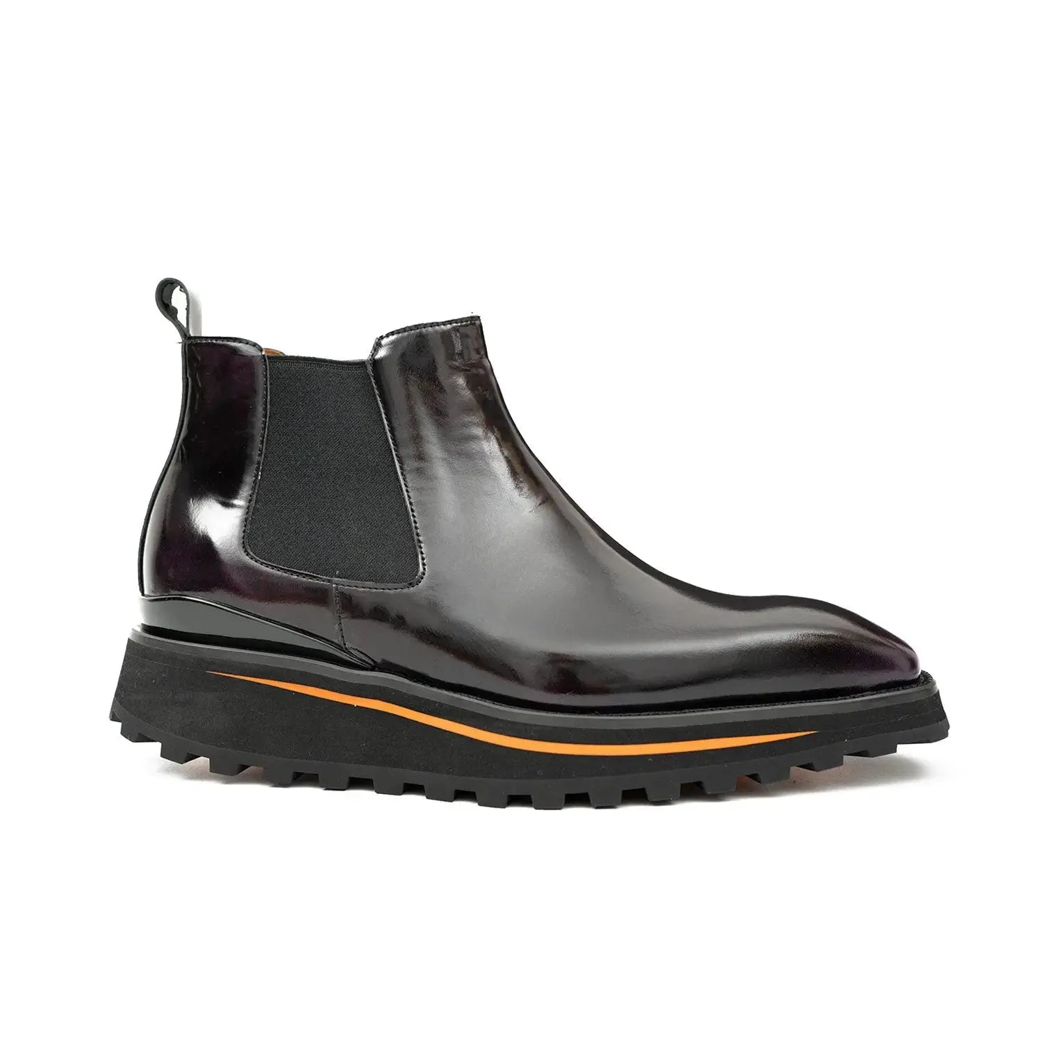 Polished Black Calf Chelsea Boots