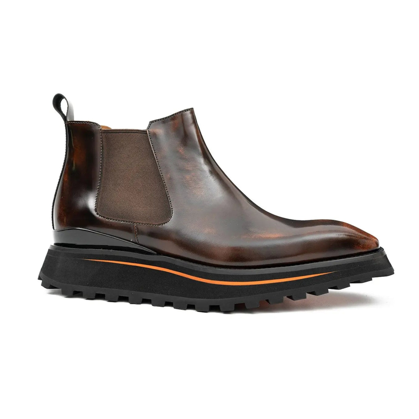 Burnished Chelsea Lug Boots
