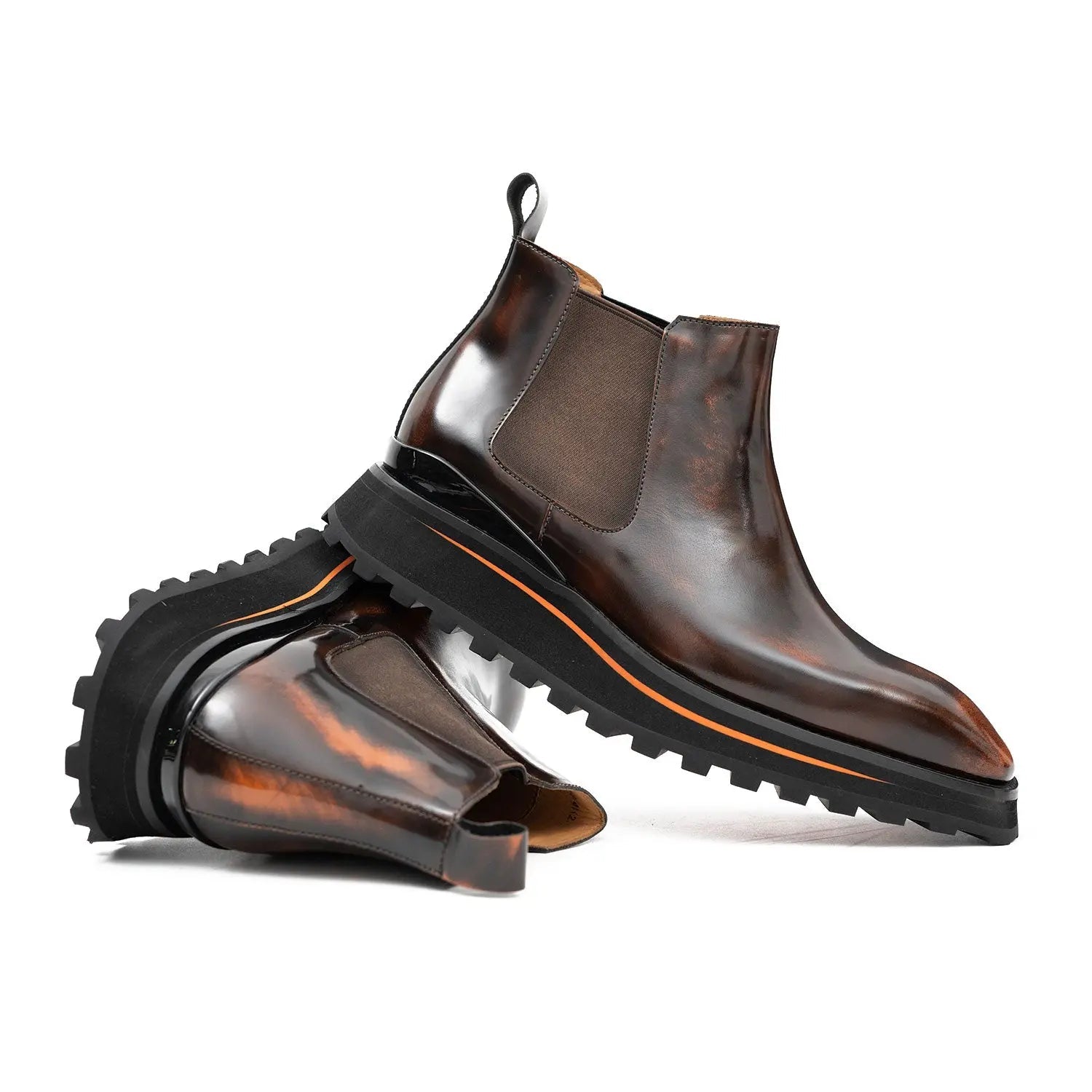 Burnished Chelsea Lug Boots