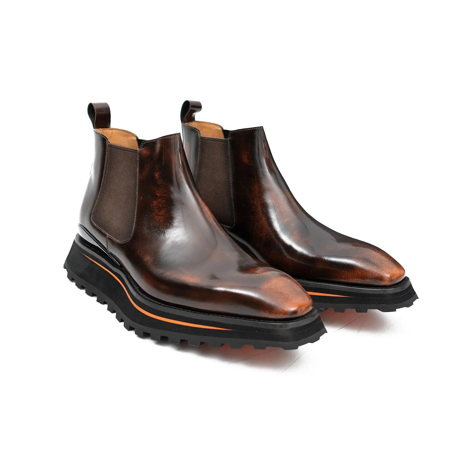 Burnished Chelsea Lug Boots