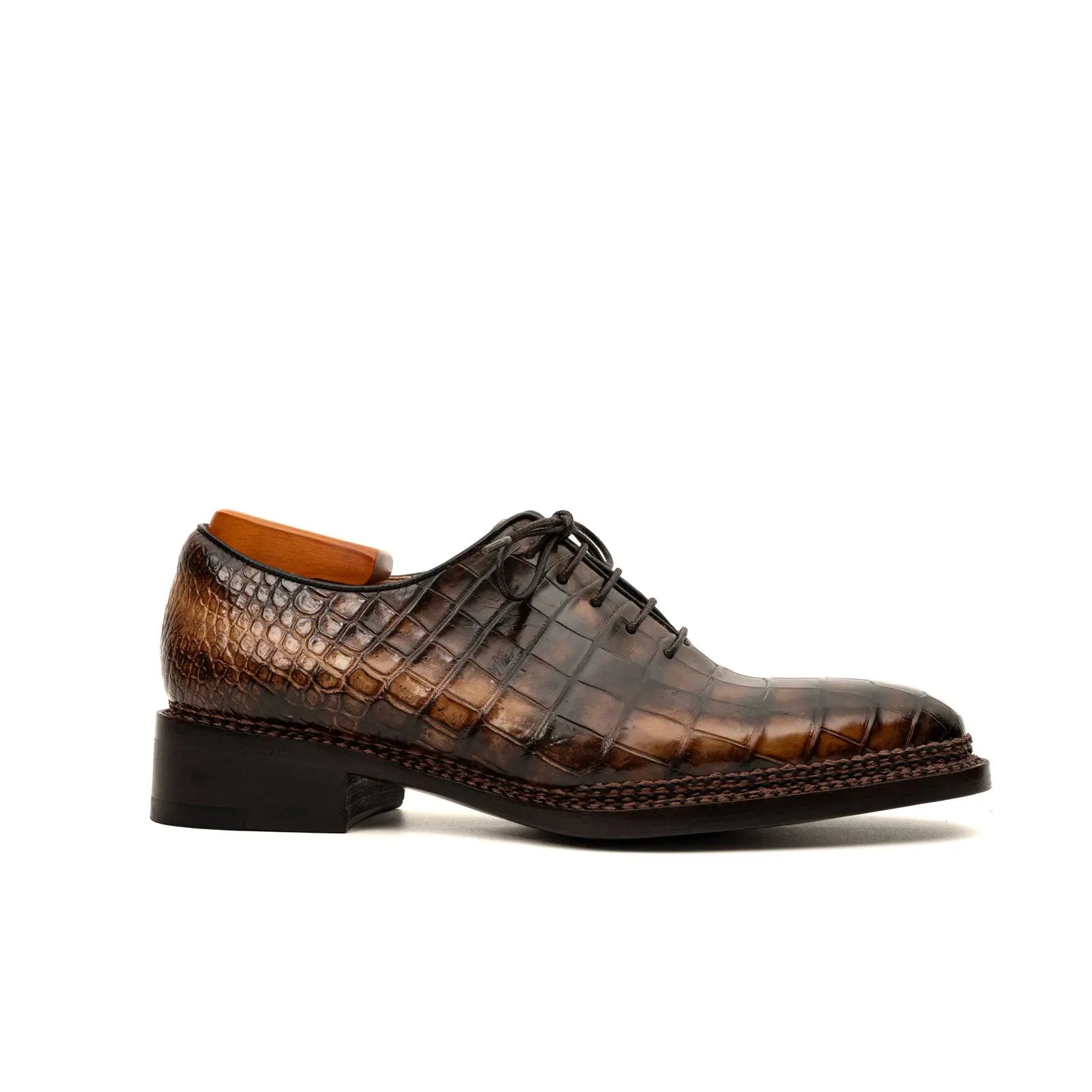 Espresso Crocodile Oxford
