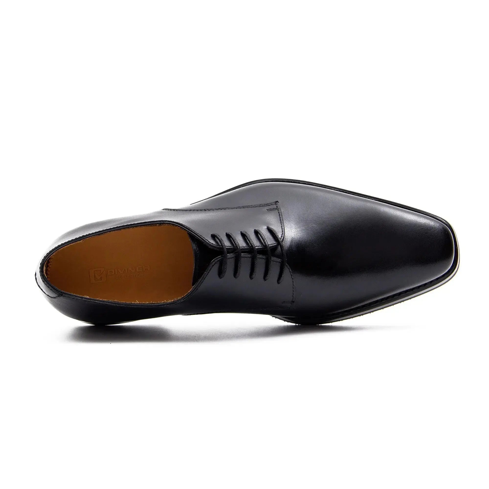 Black Plain-Toe Derby Shoe