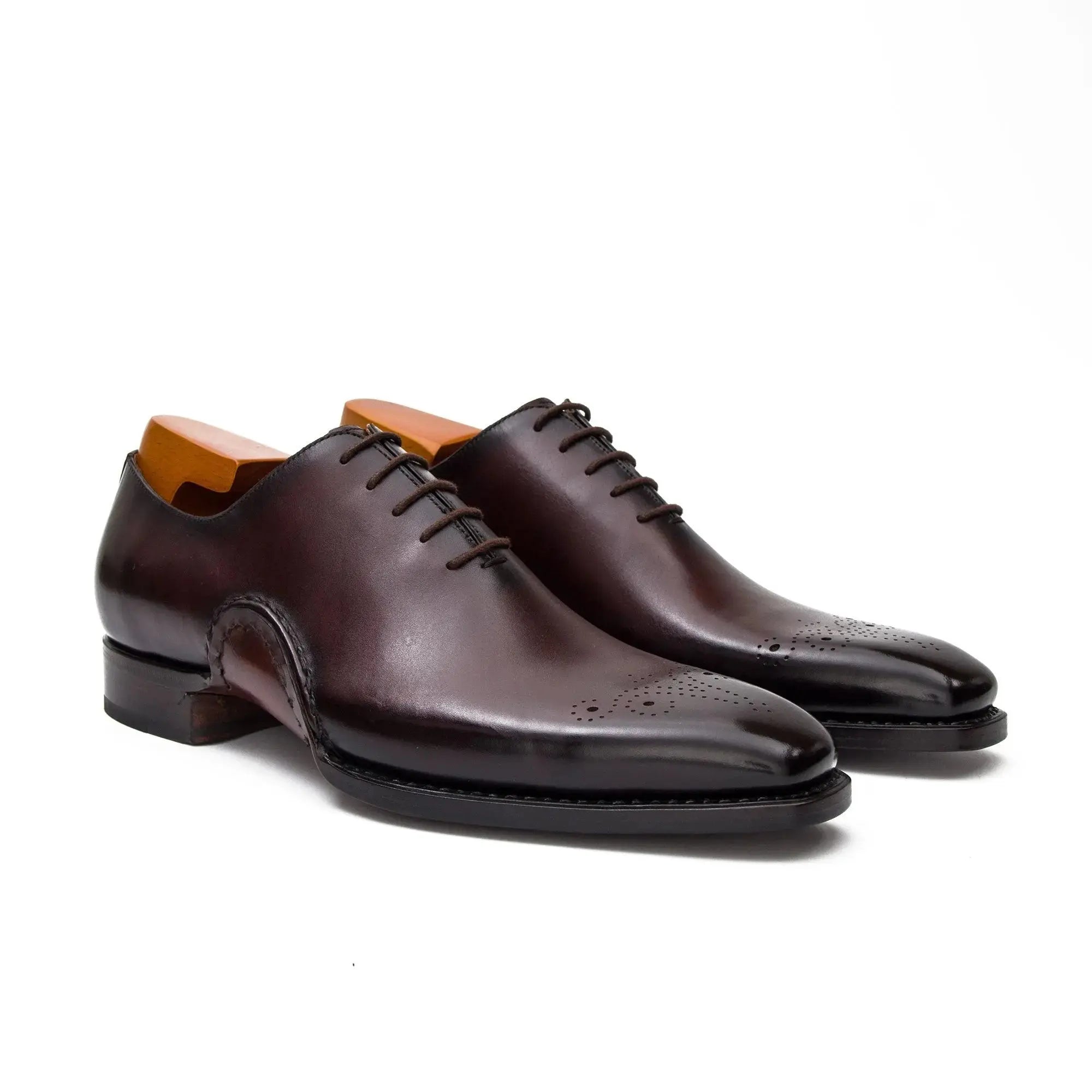 Burgundy Medallion Oxford