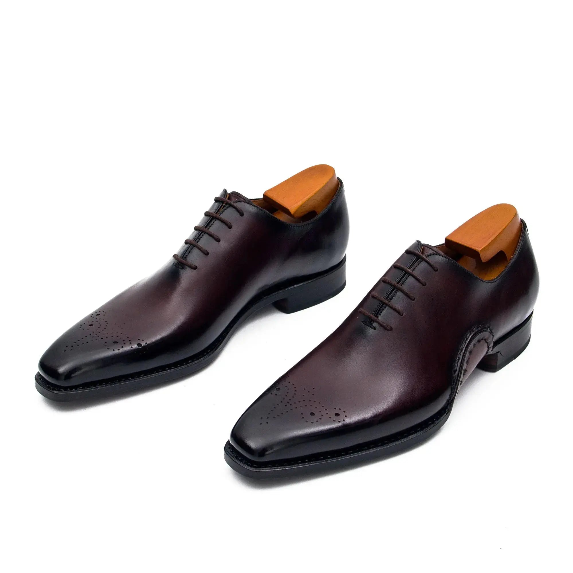Burgundy Medallion Oxford