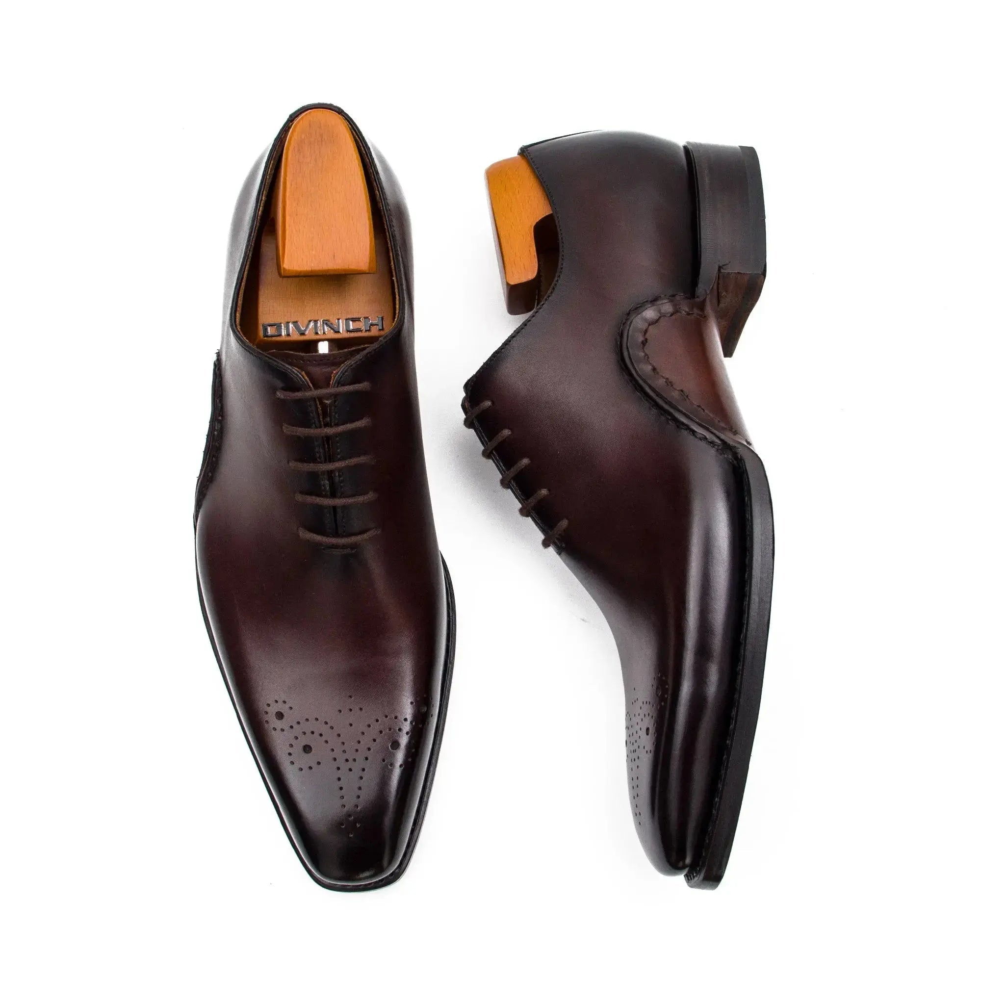 Burgundy Medallion Oxford