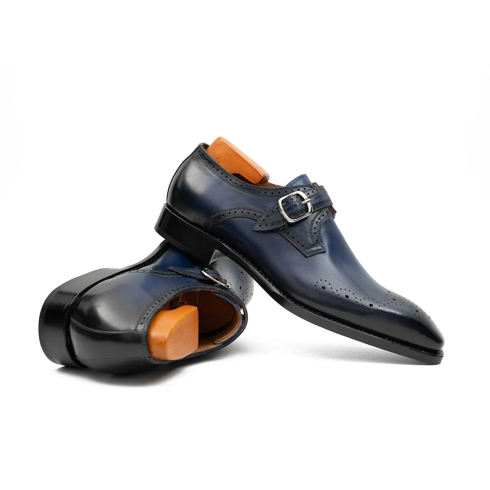 Midnight Blue Monk Strap
