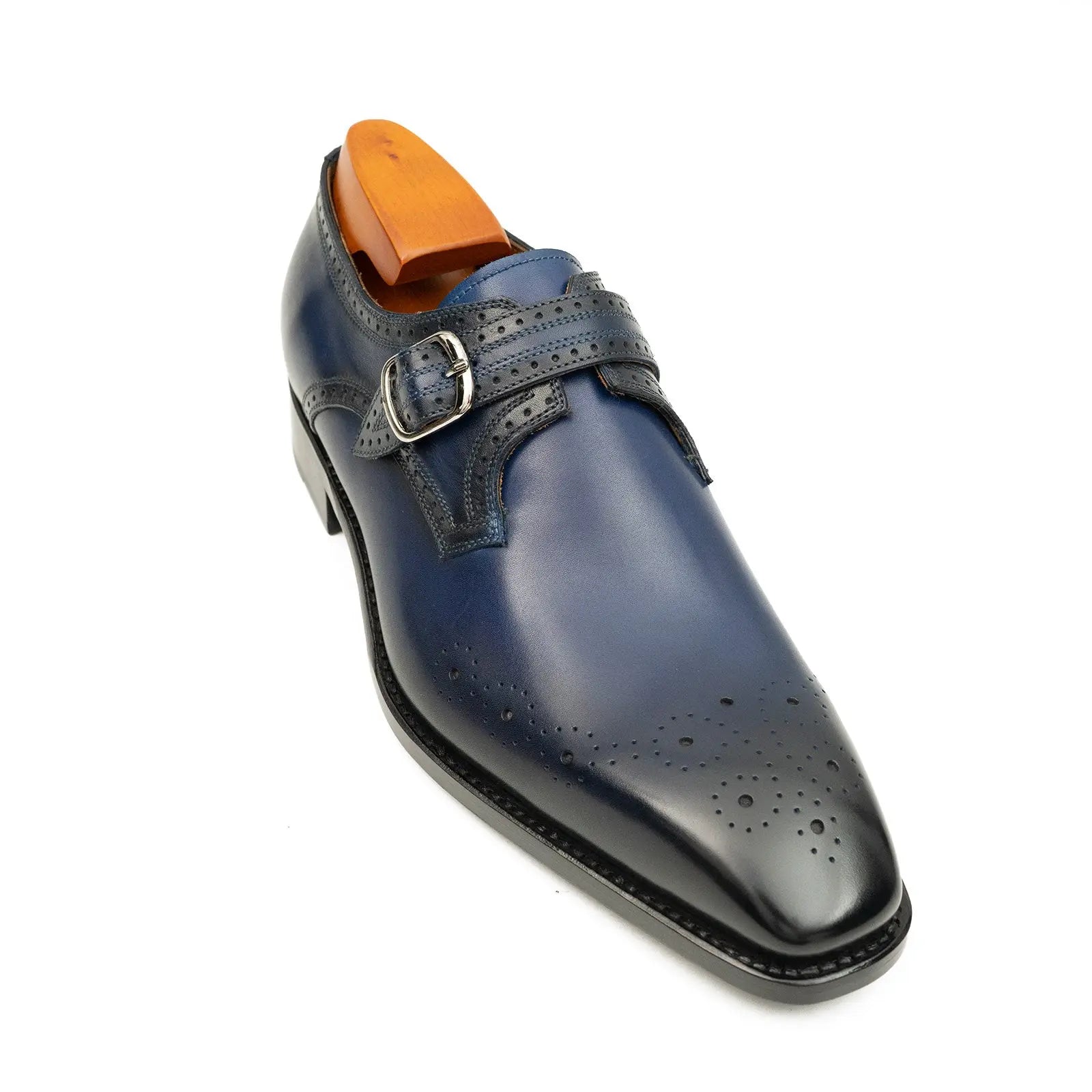 Midnight Blue Monk Strap