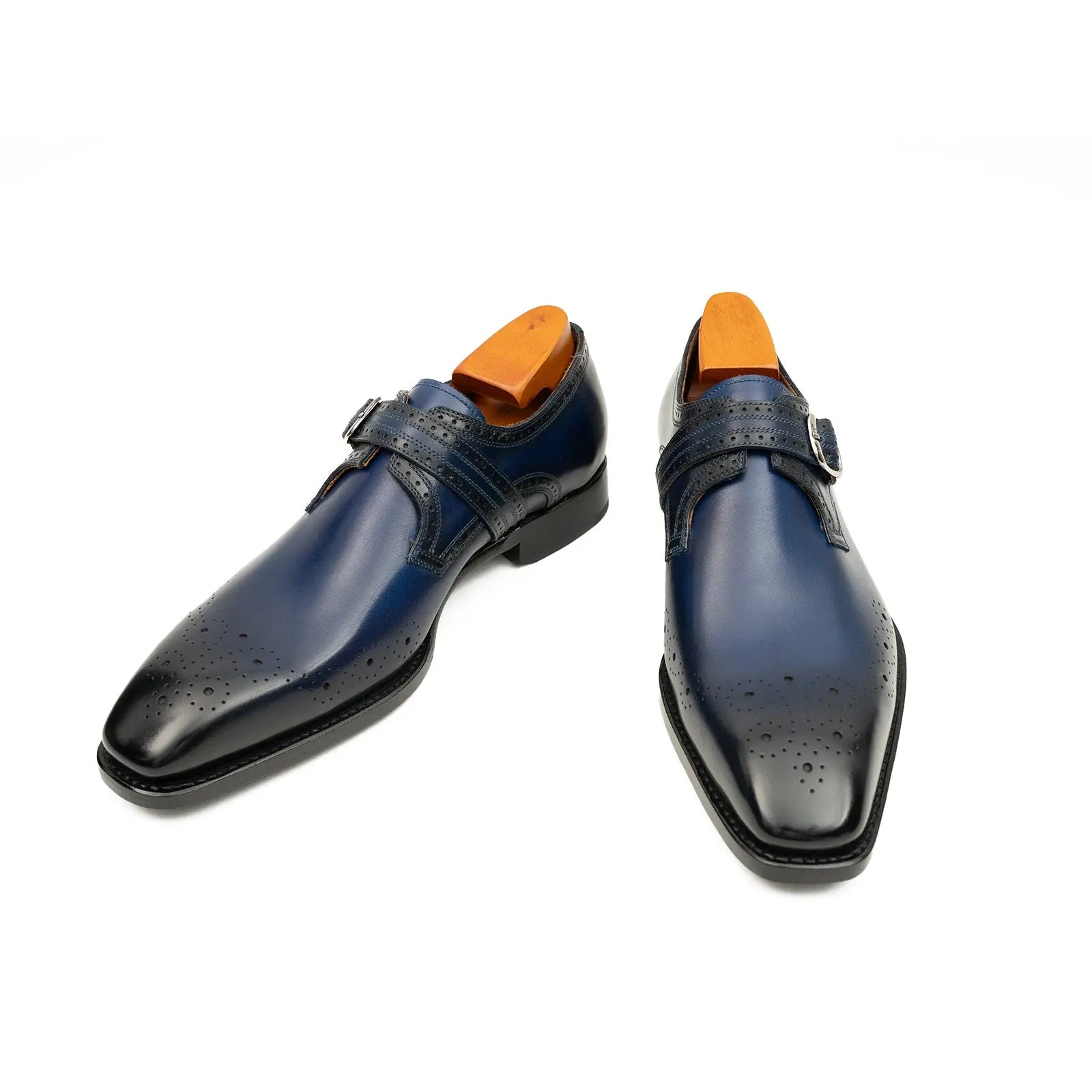 Midnight Blue Monk Strap