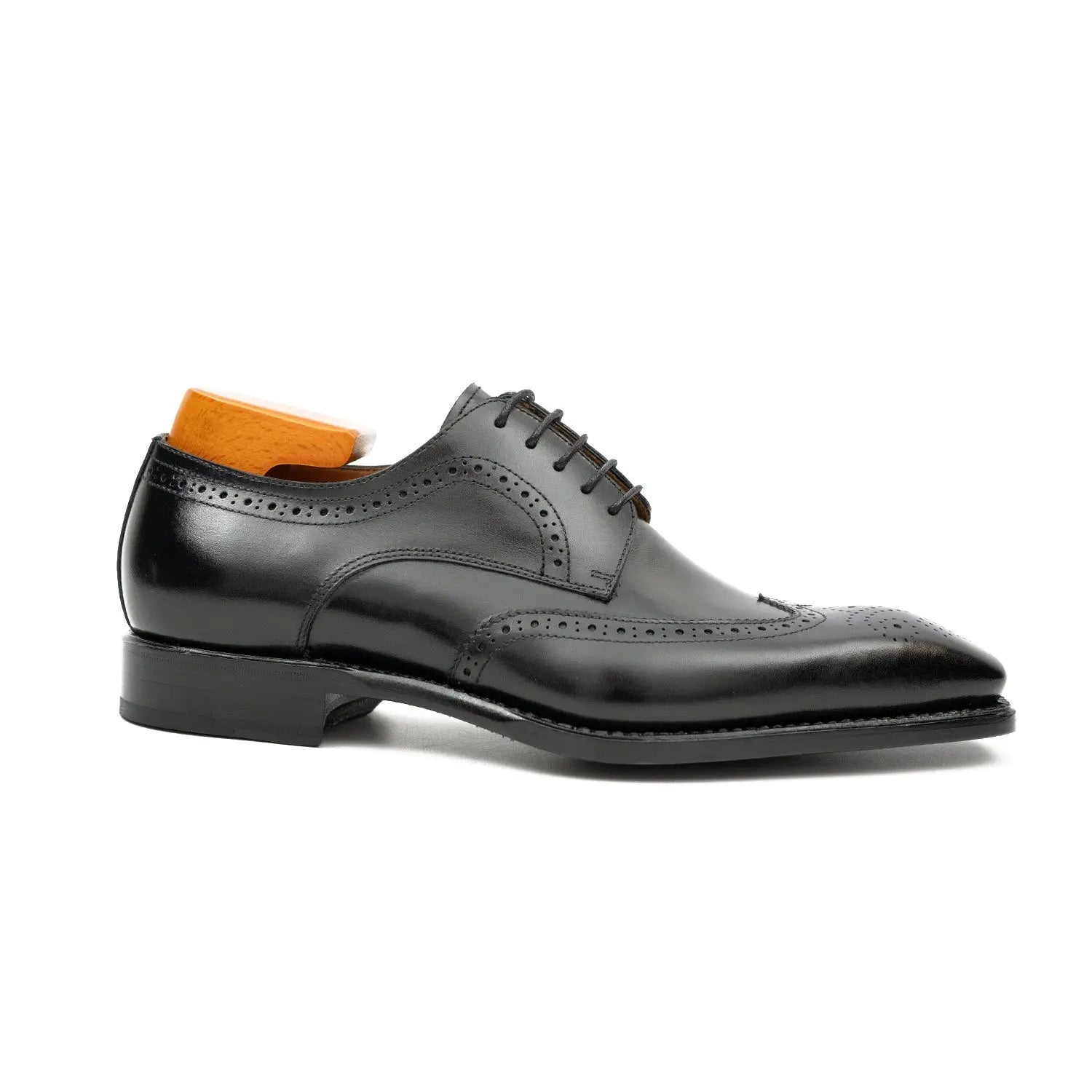 Black Goodyear Wingtip Derby