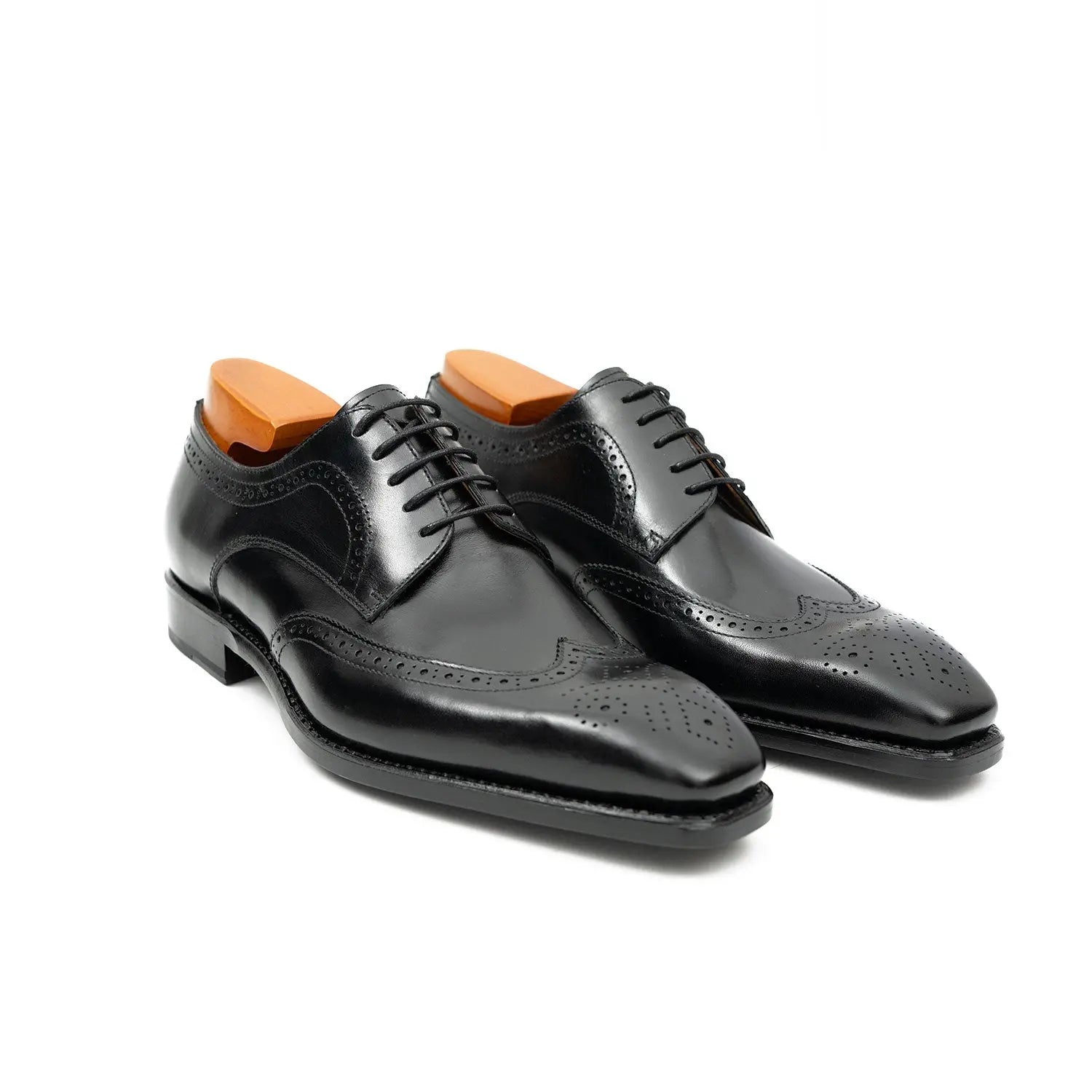 Black Goodyear Wingtip Derby