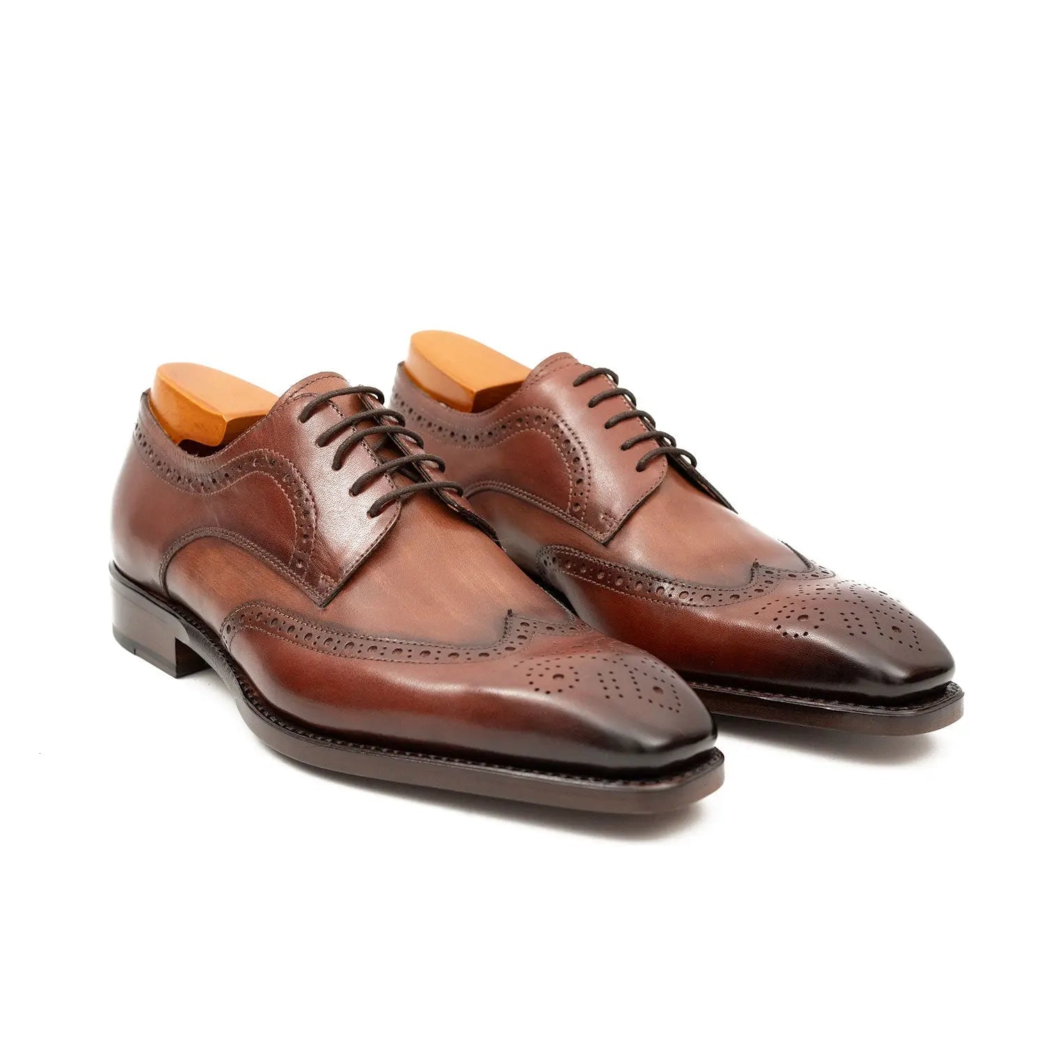 Burnished Calf Derby Shoes