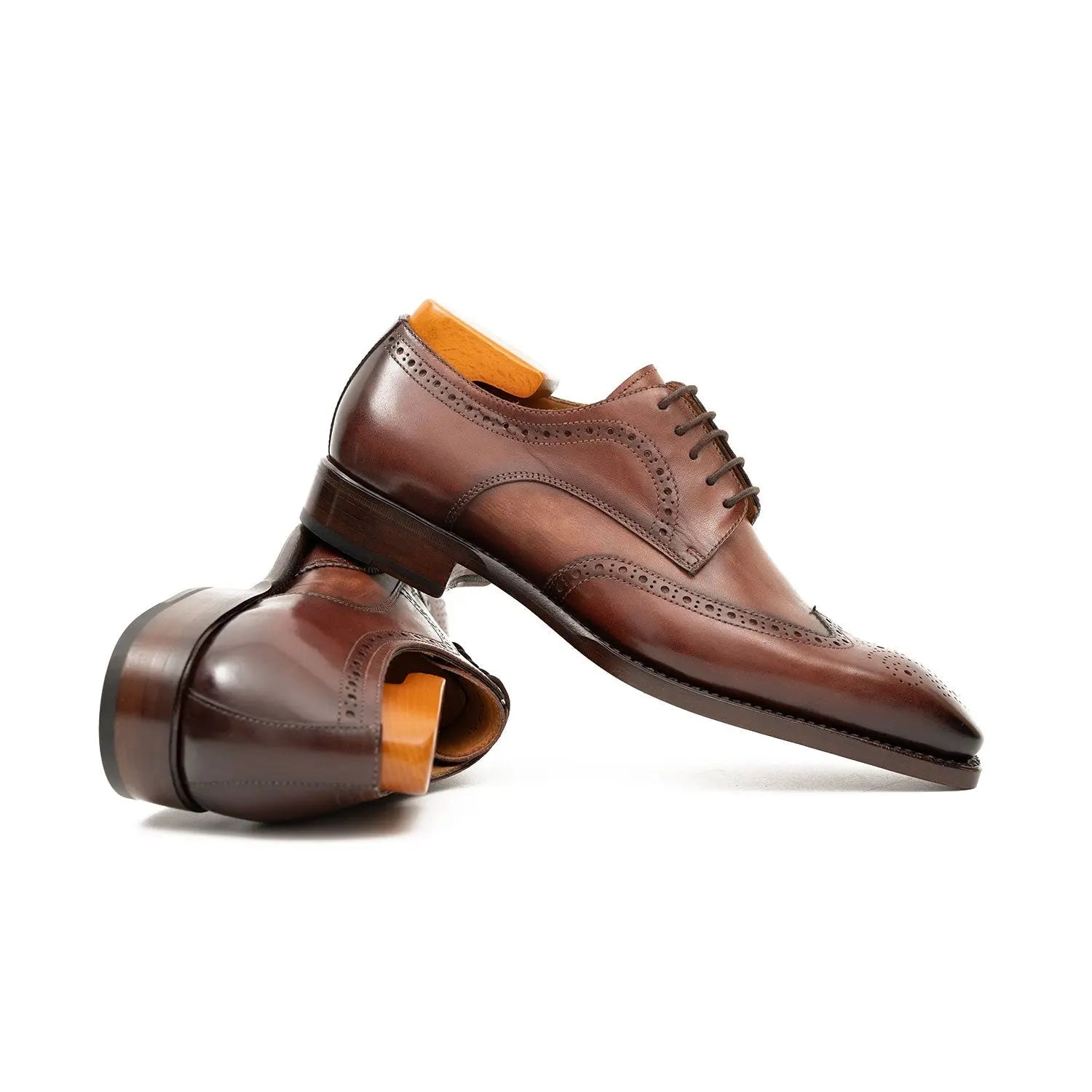 Burnished Calf Derby Shoes