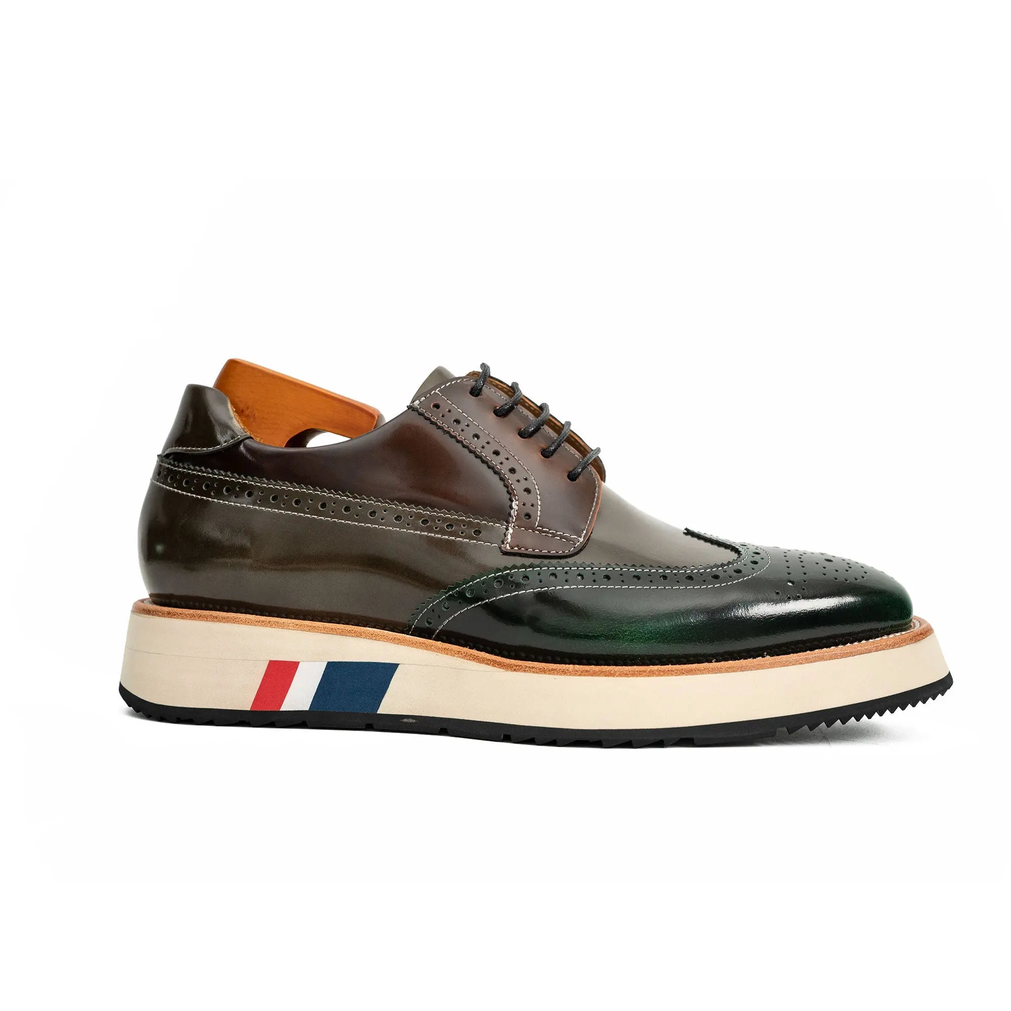 Antique Platform Wingtip Derby