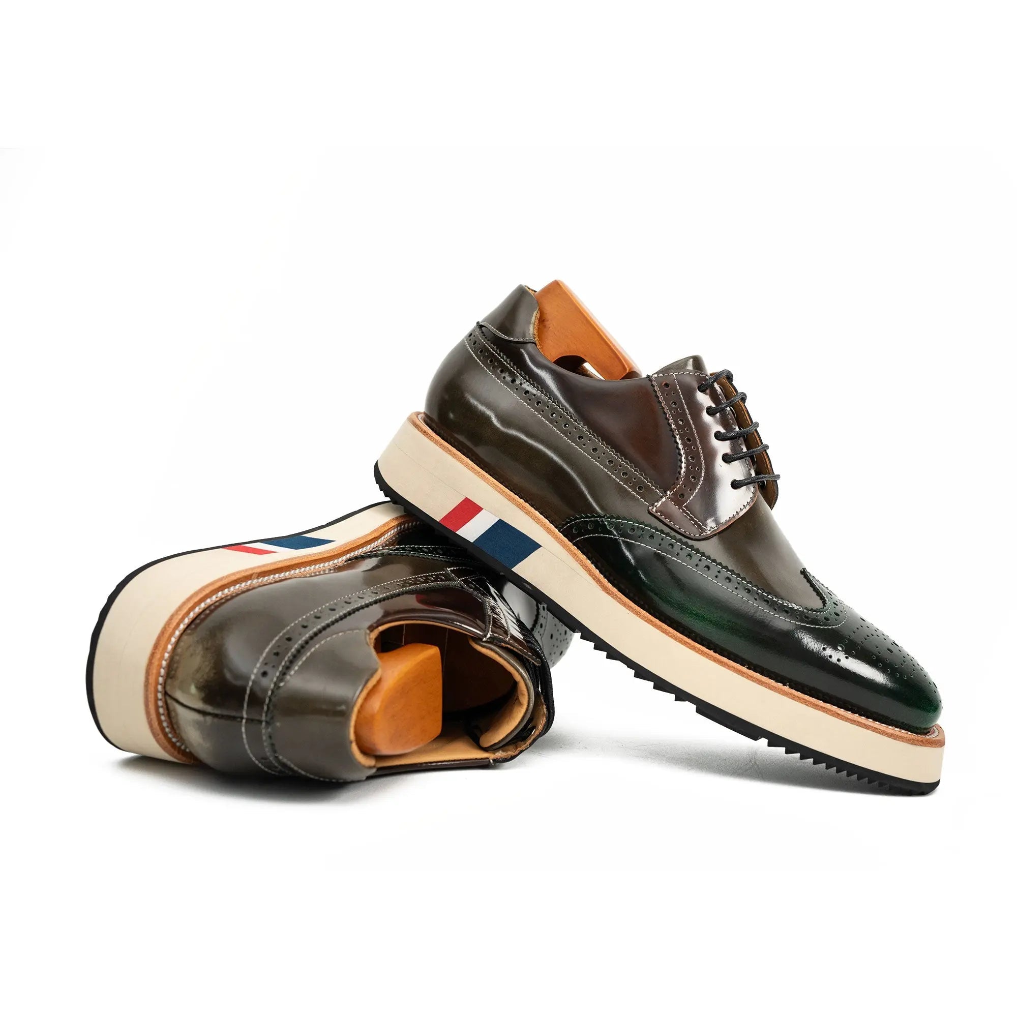 Antique Platform Wingtip Derby