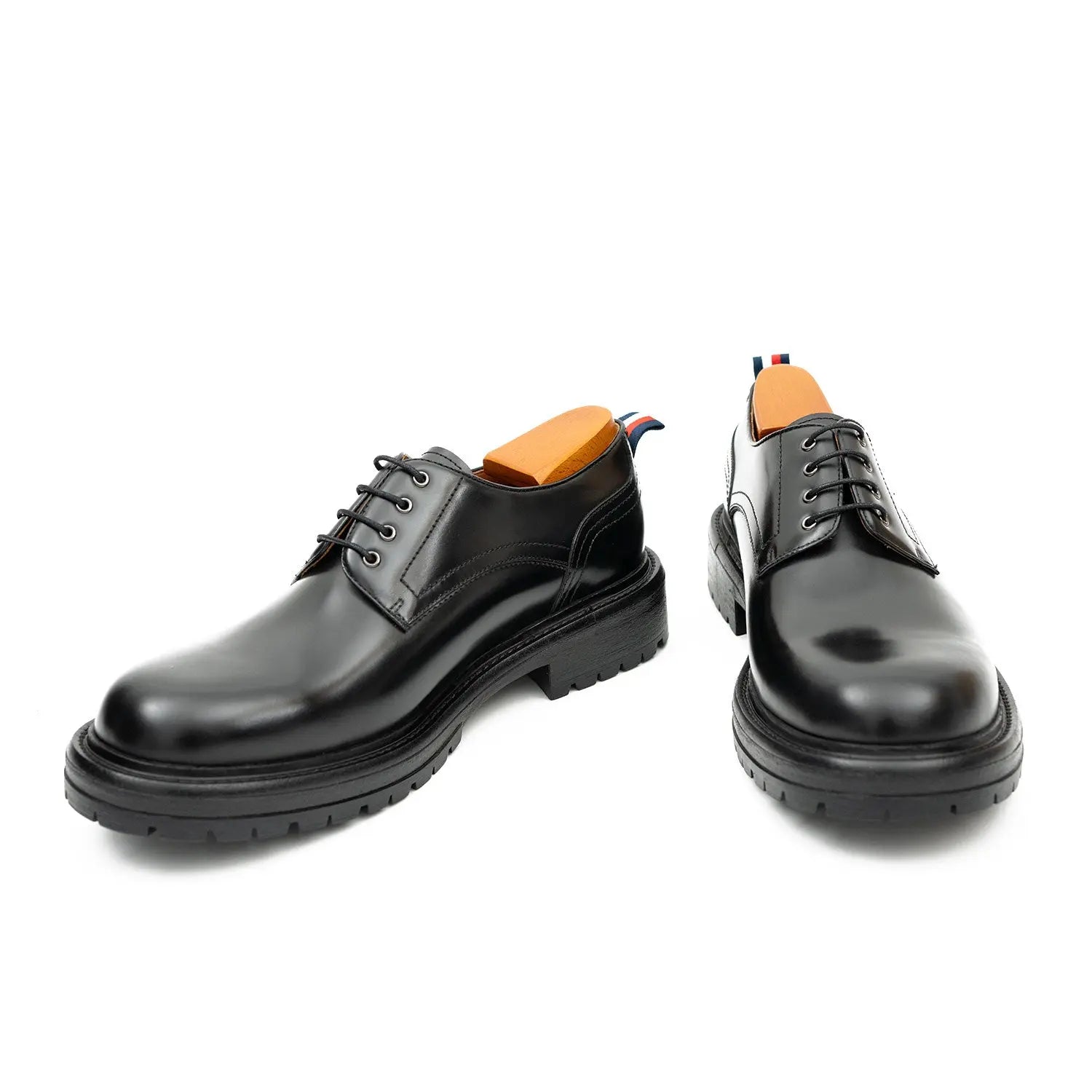 Black Calf Derby Shoes