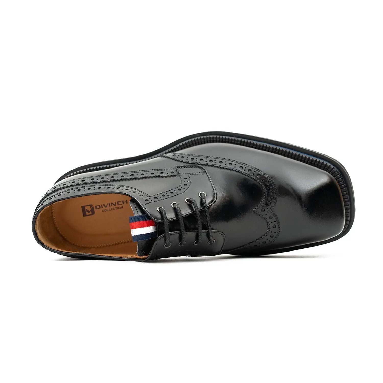 Black Lug Sole Derby Shoes