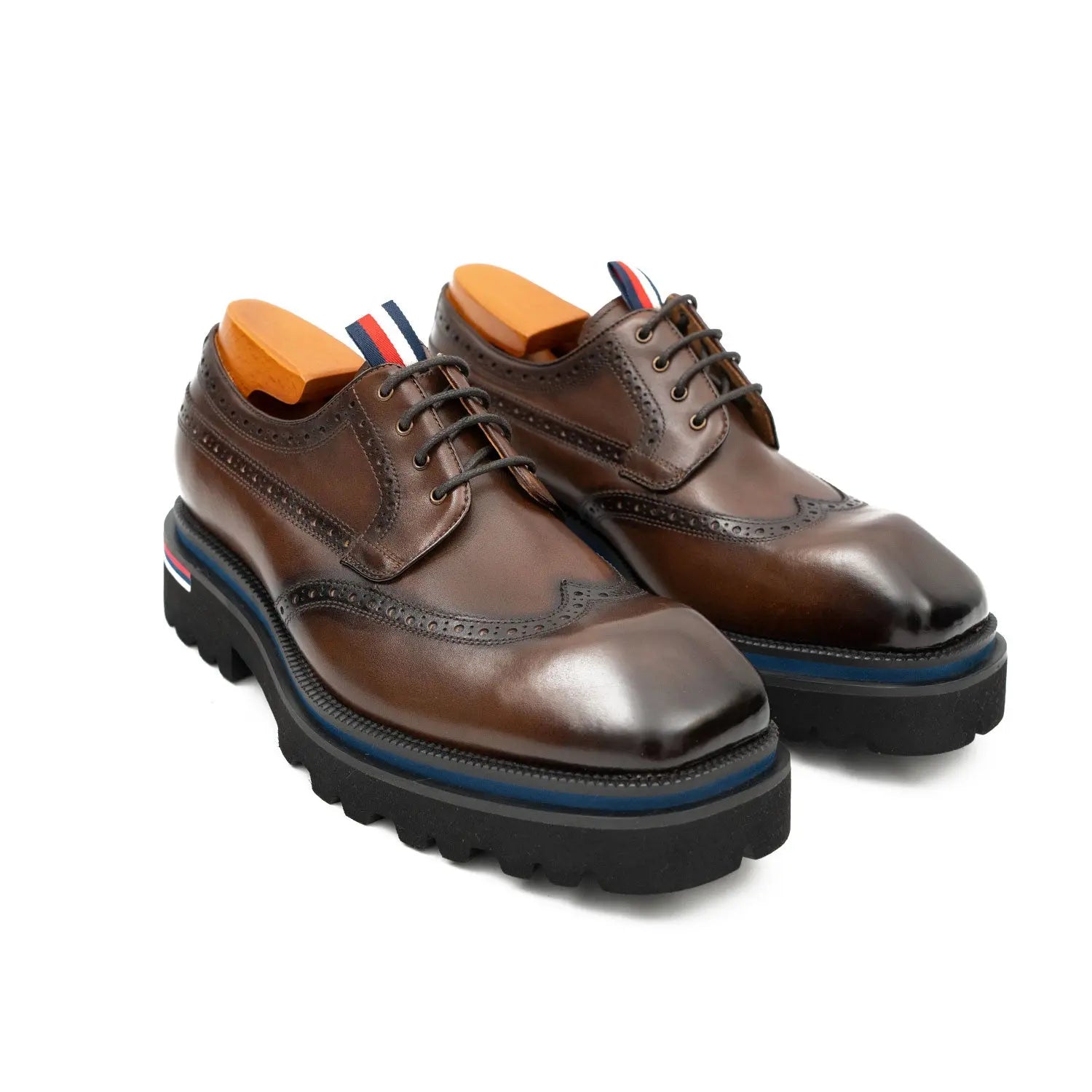 Square Toe Platform Derby Shoes
