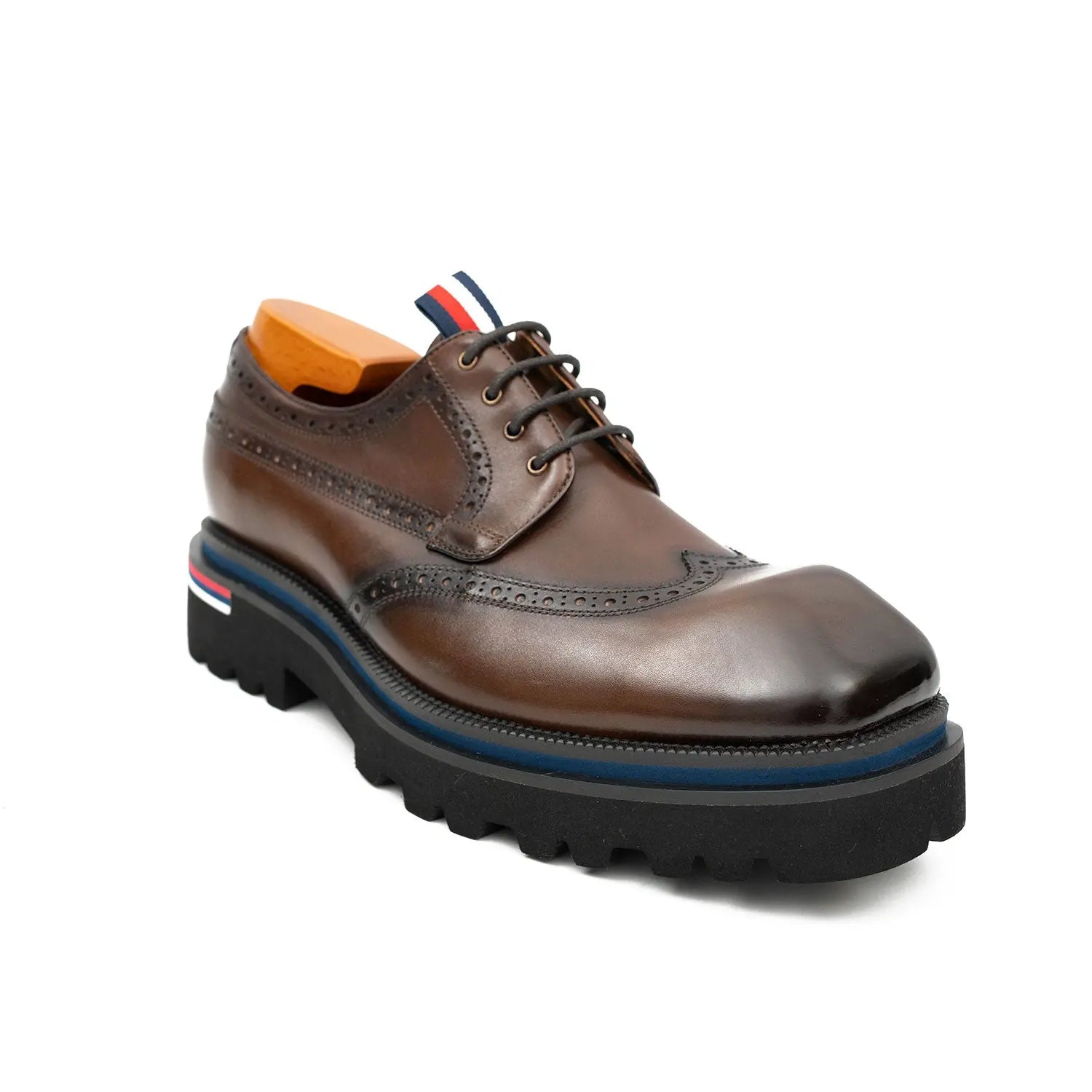 Square Toe Platform Derby Shoes