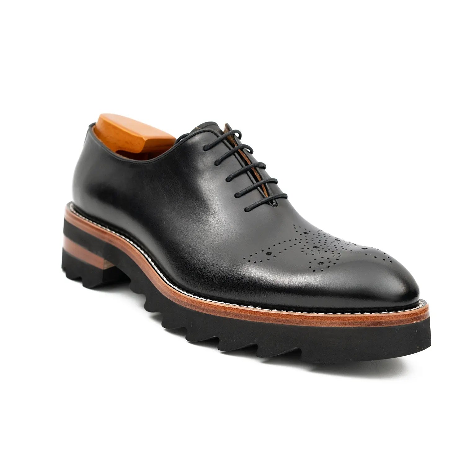 Black Lug Sole Oxford