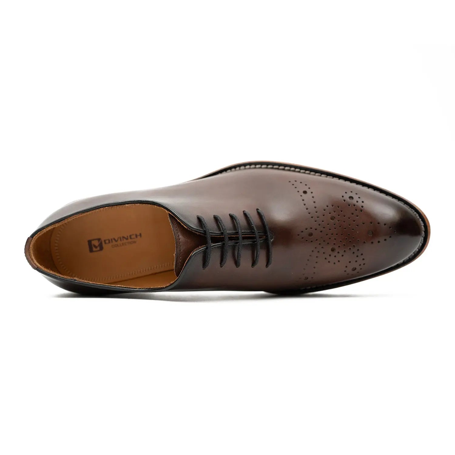 Brown Medallion Oxford with Lug Sole