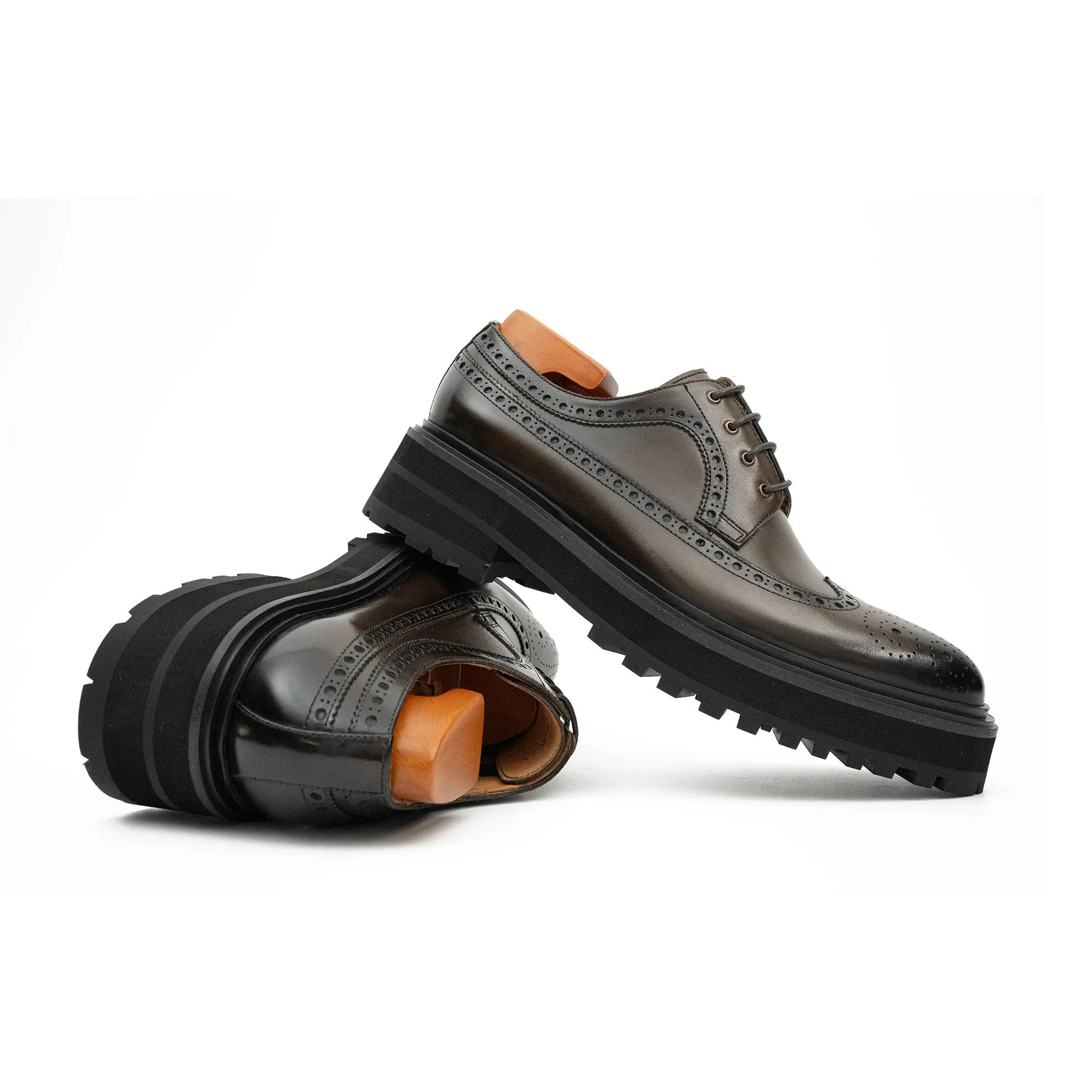 Espresso Lug Wingtip Derby