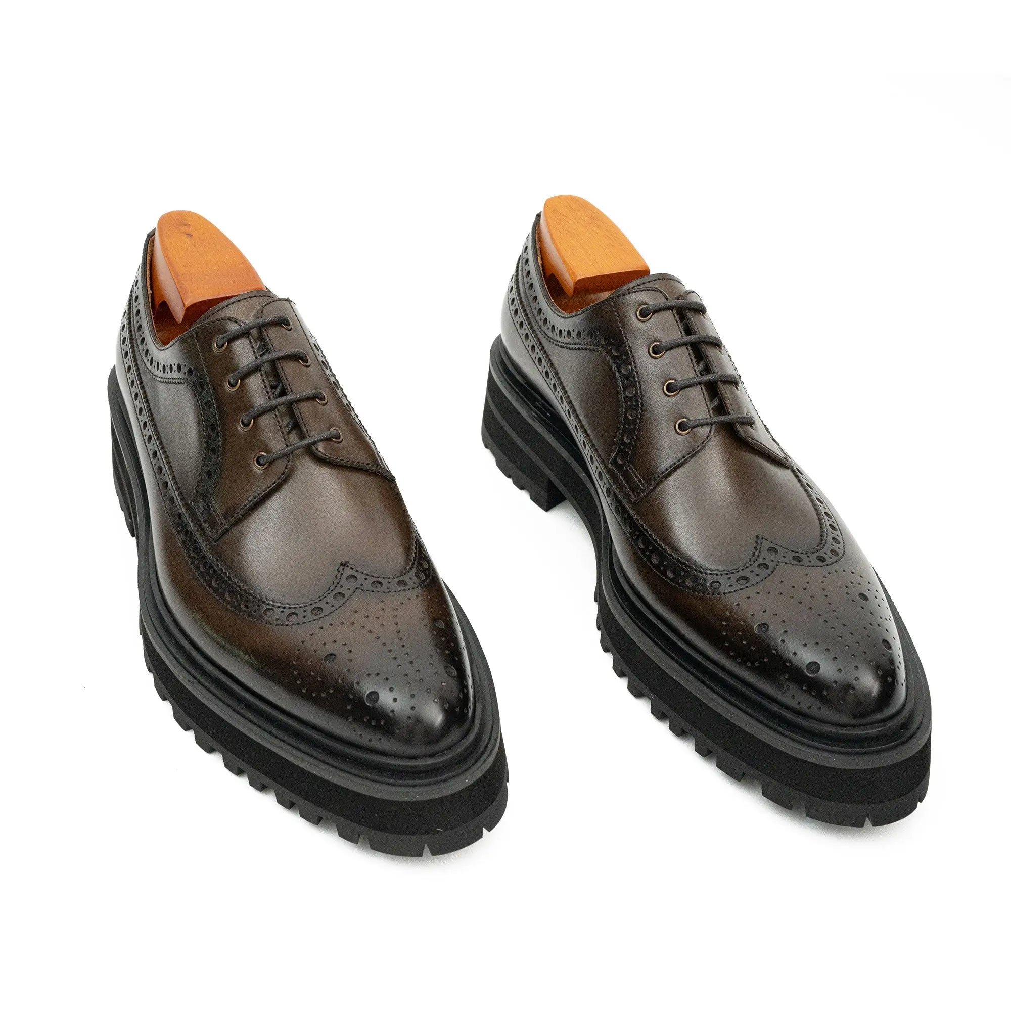 Espresso Lug Wingtip Derby