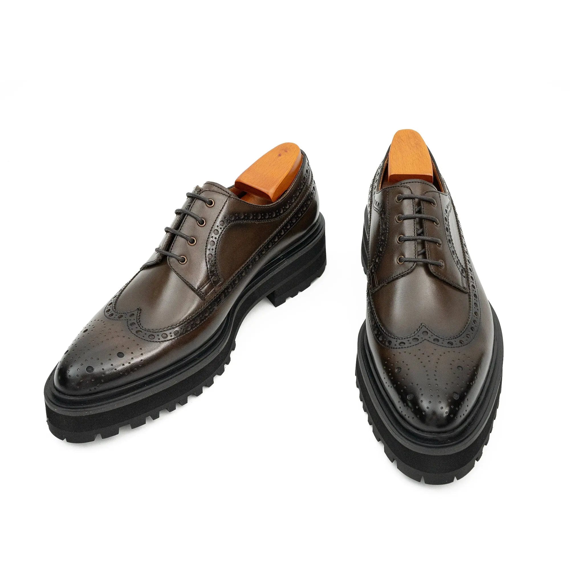 Espresso Lug Wingtip Derby