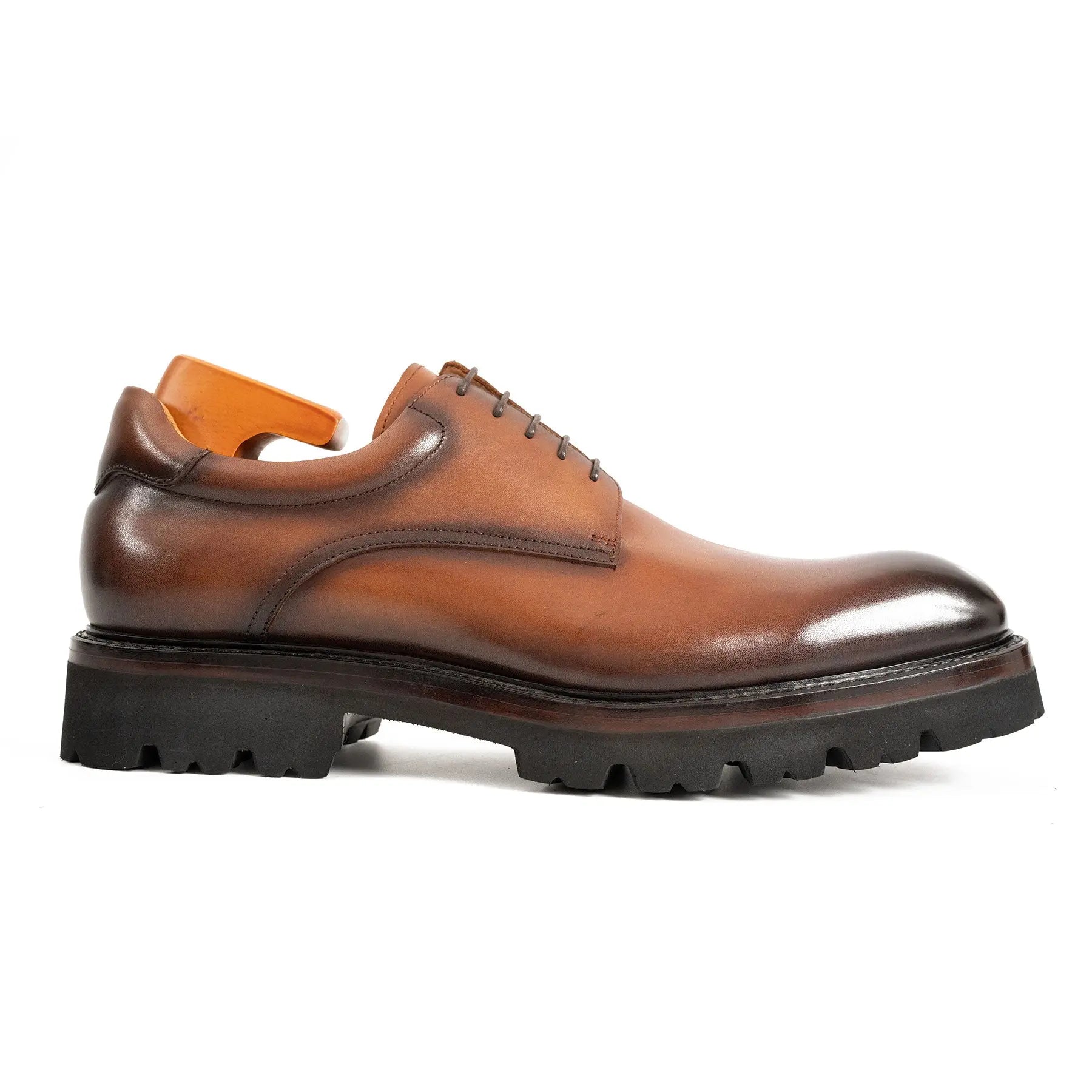 Burnished Lug Sole Derby