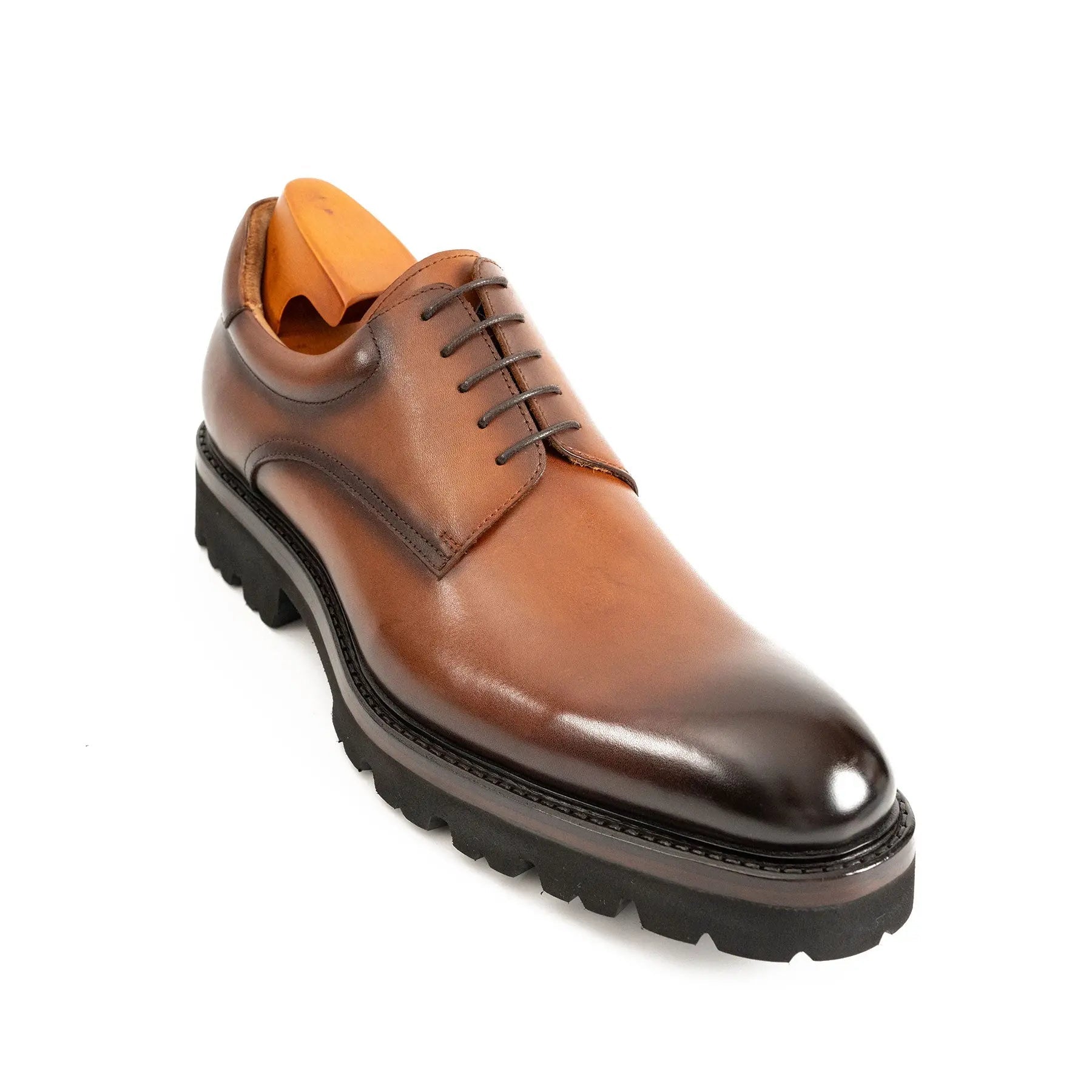 Burnished Lug Sole Derby