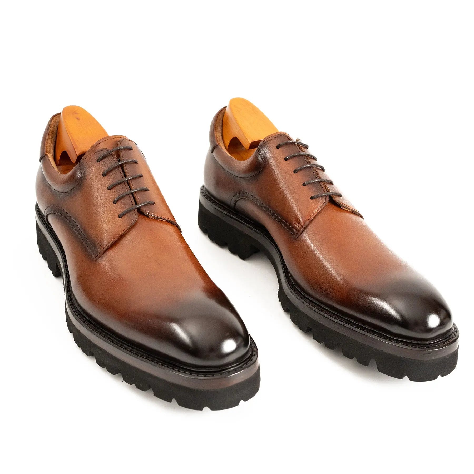 Burnished Lug Sole Derby