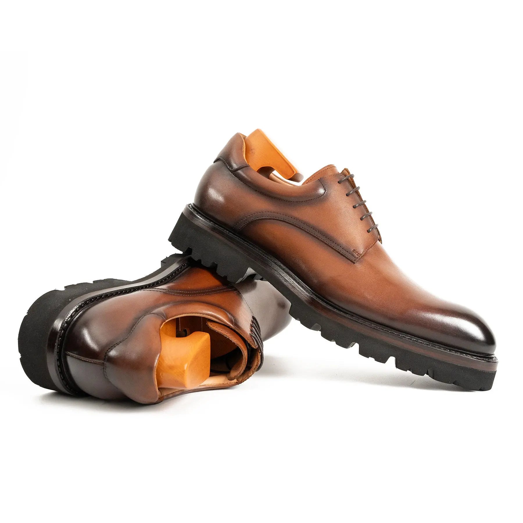 Burnished Lug Sole Derby