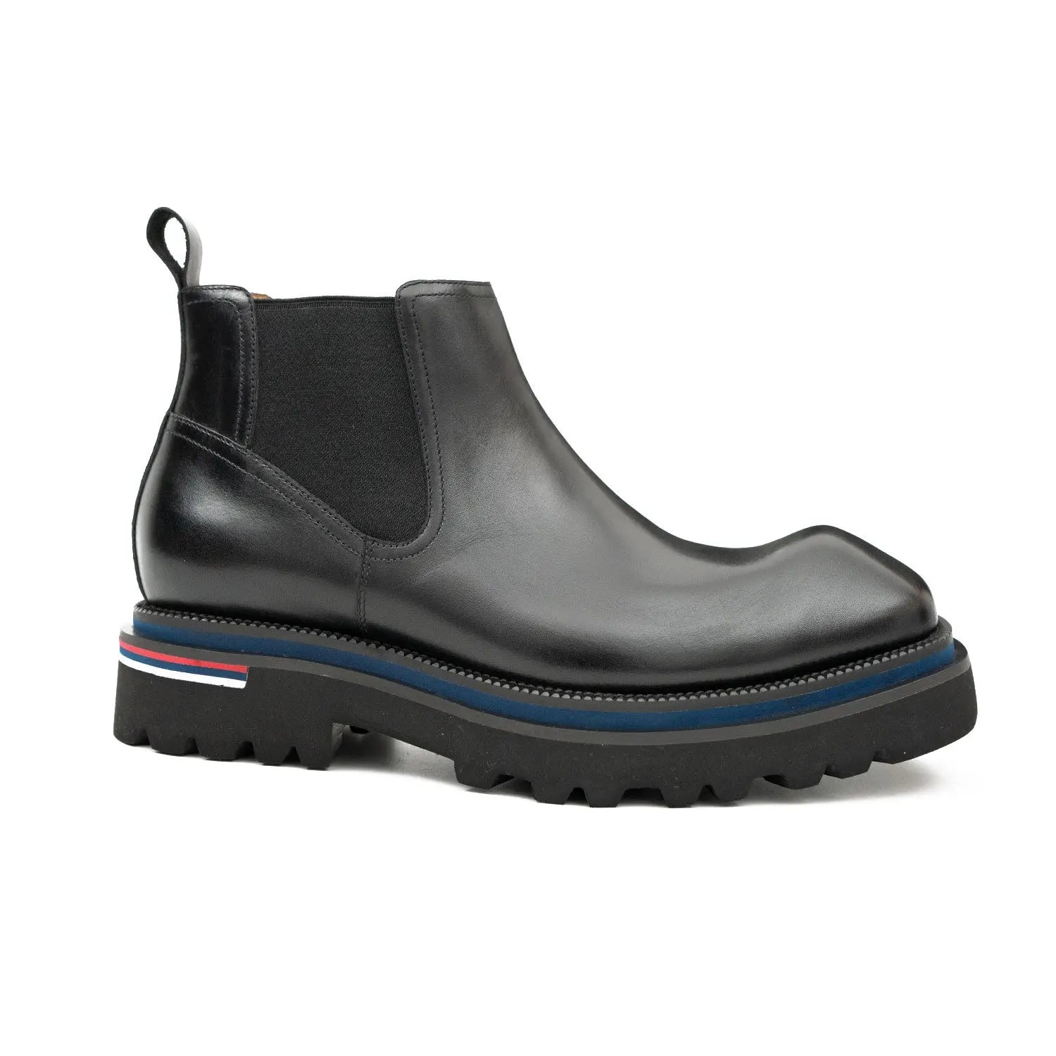 Black Lug Sole Chelsea Boots