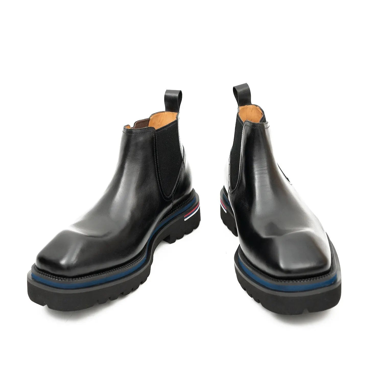 Black Lug Sole Chelsea Boots