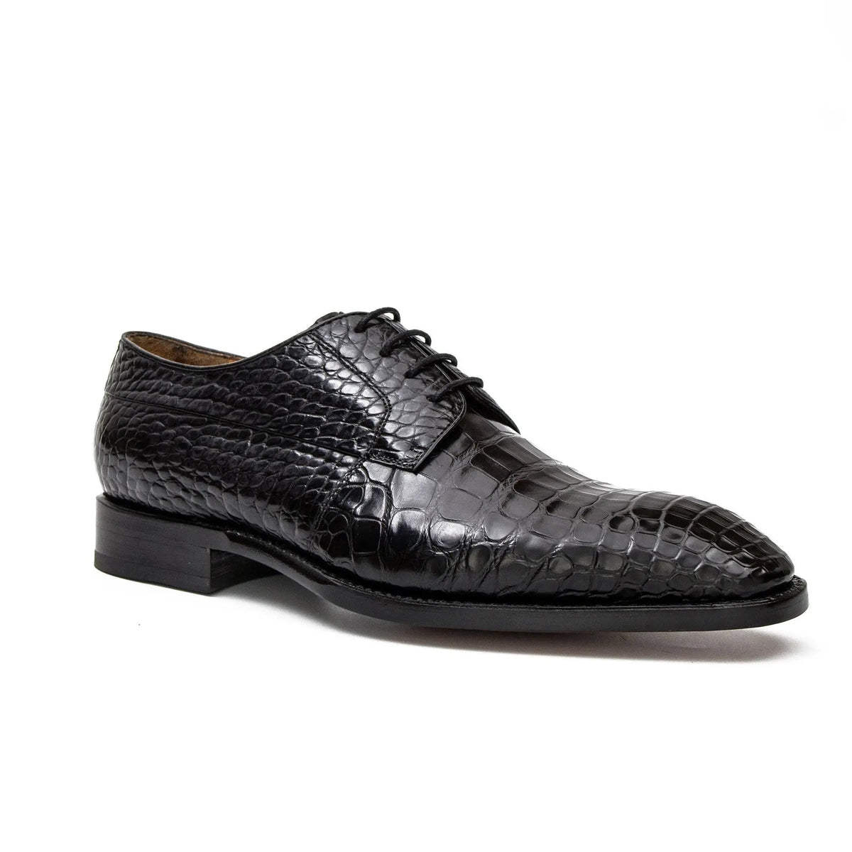 Black Genuine Crocodile Derby