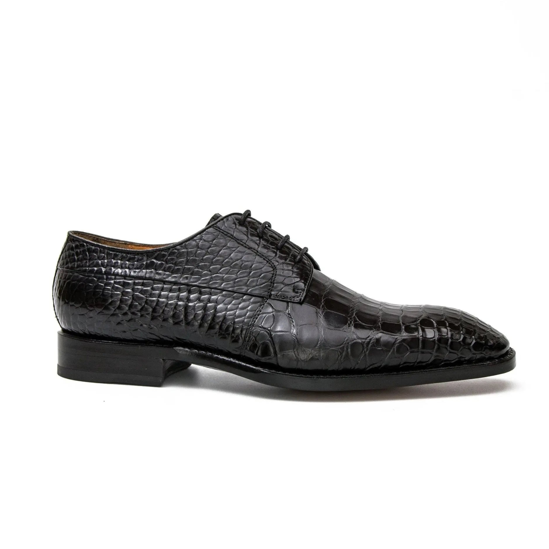 Black Genuine Crocodile Derby