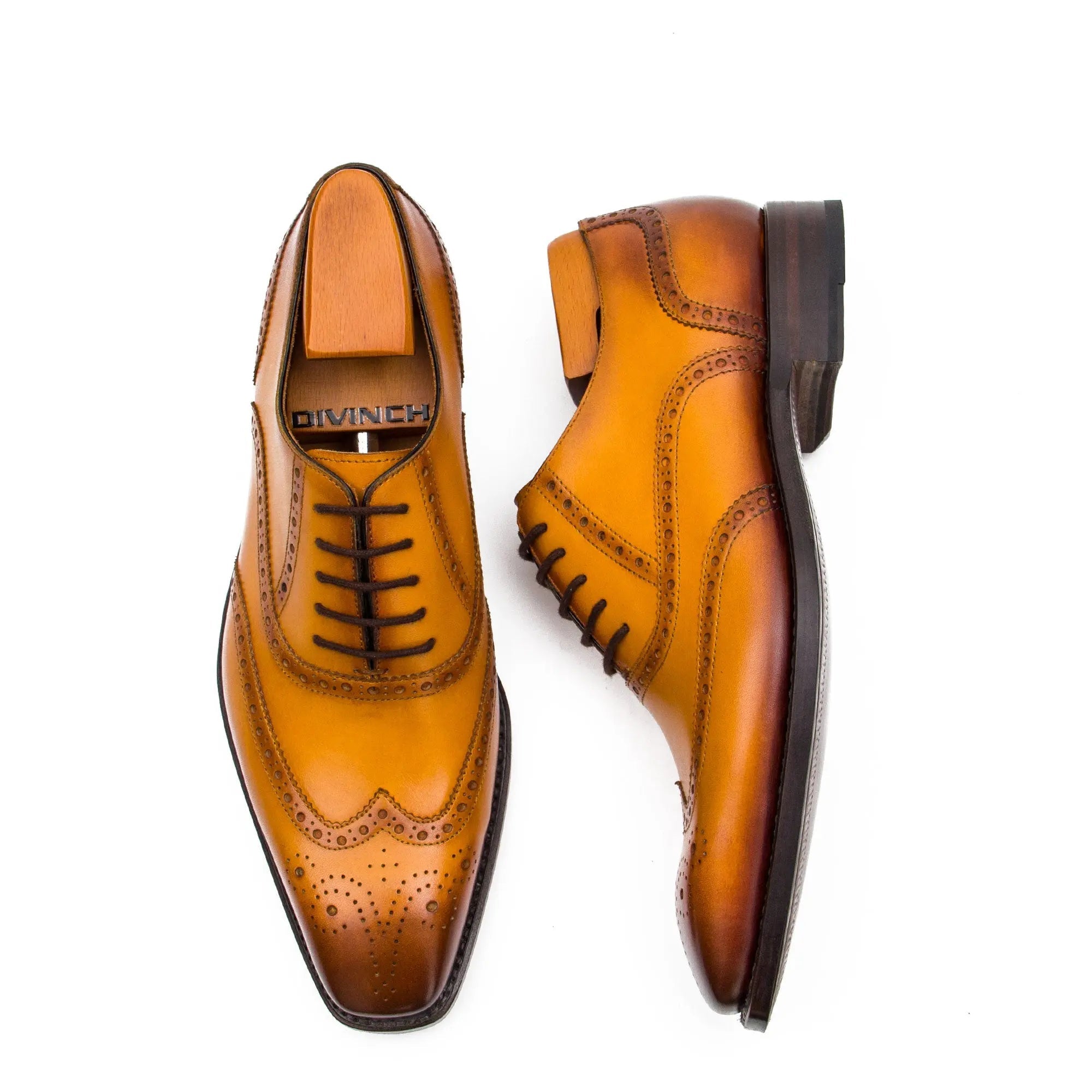 Antique Tan Brogue Oxford
