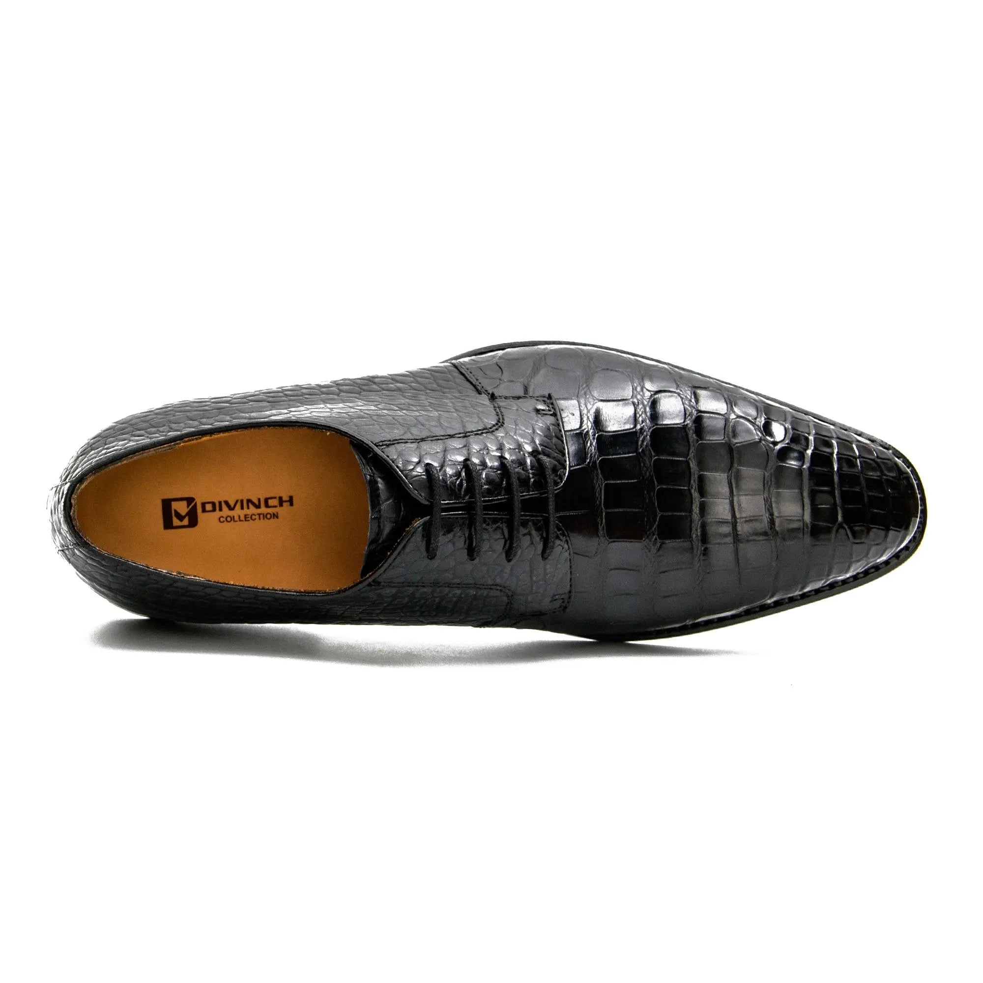Black Genuine Crocodile Derby