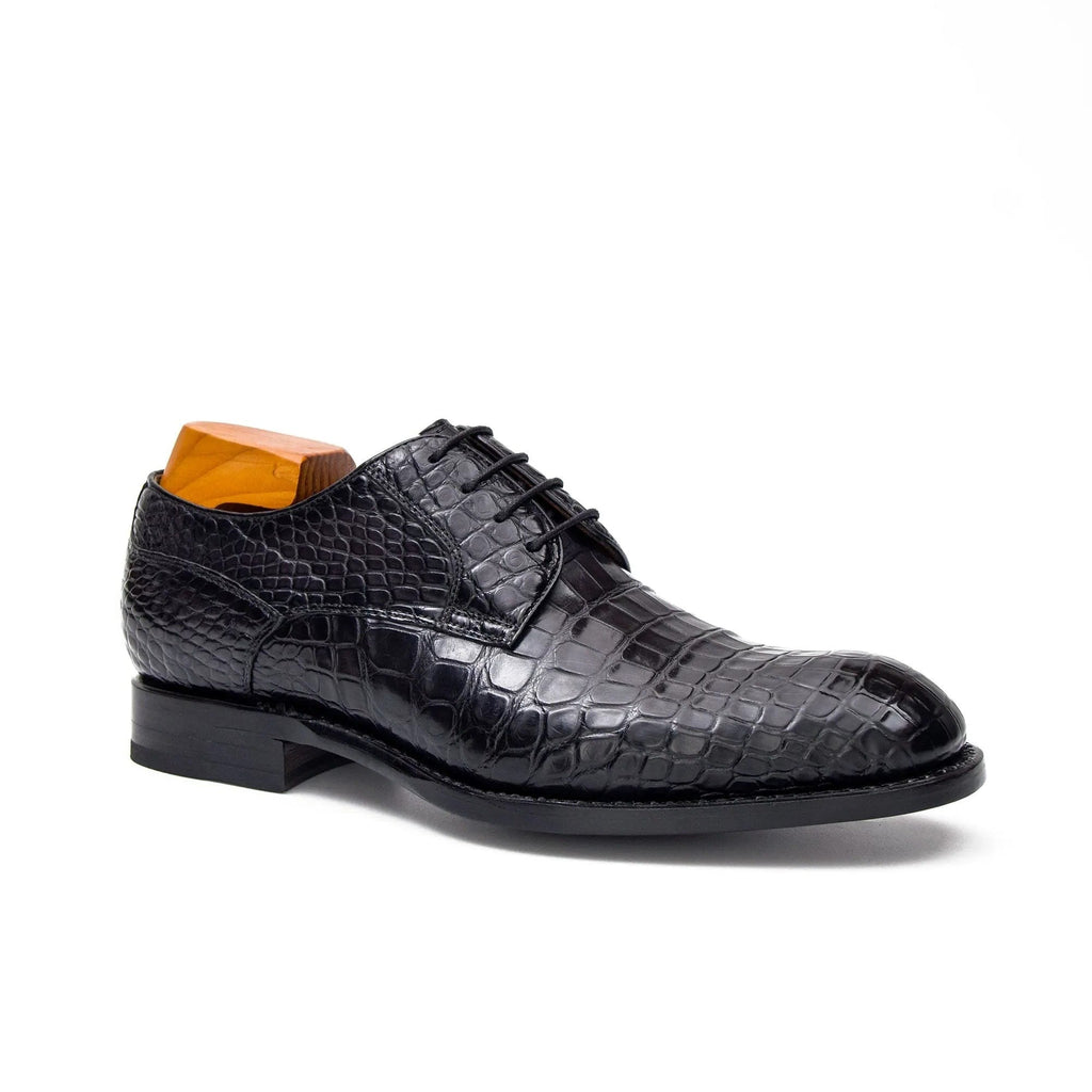 Black Crocodile Derby Oxford