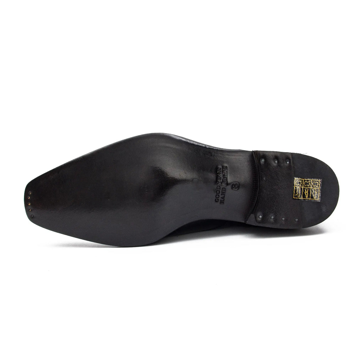 Black Double Monk Strap