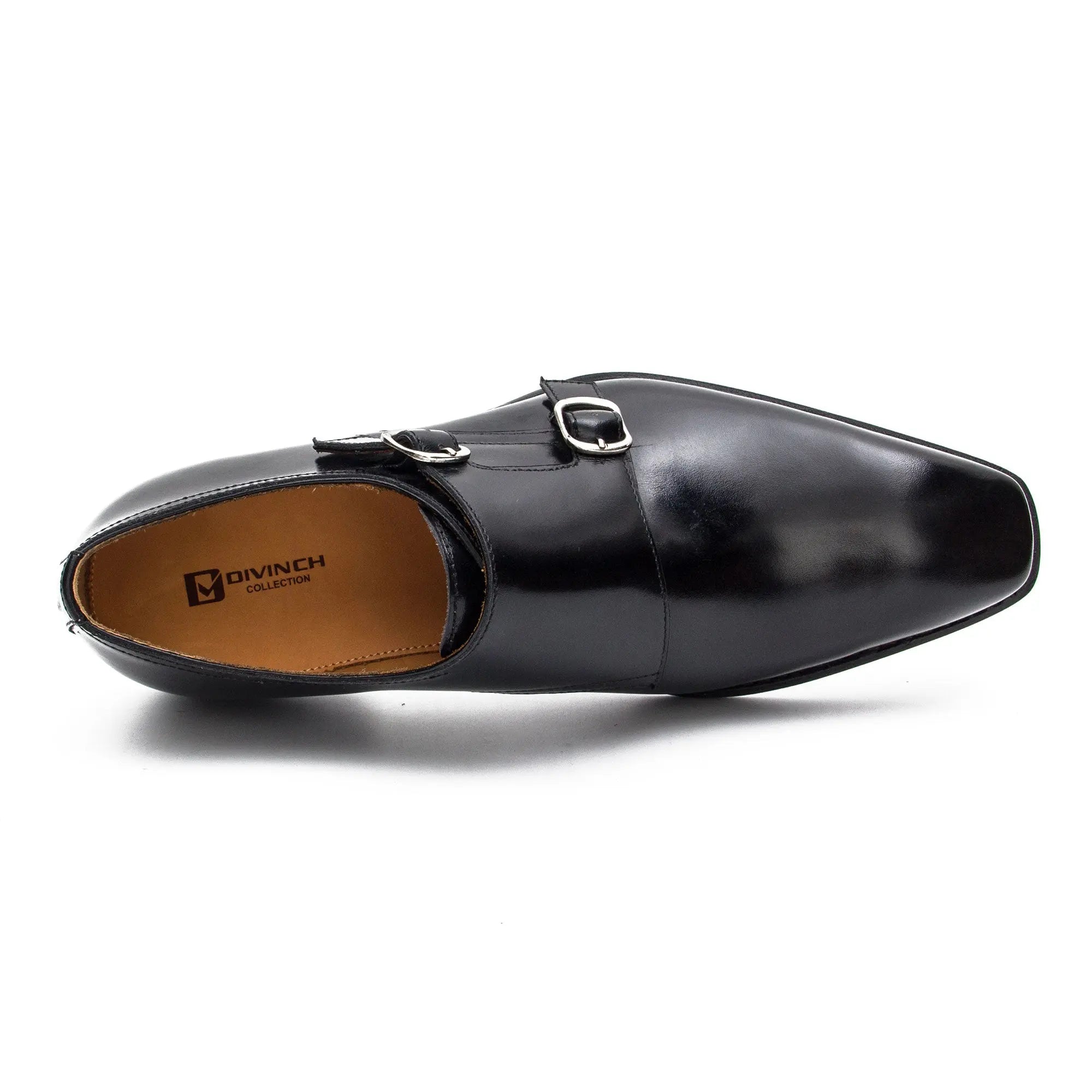 Black Double Monk Strap