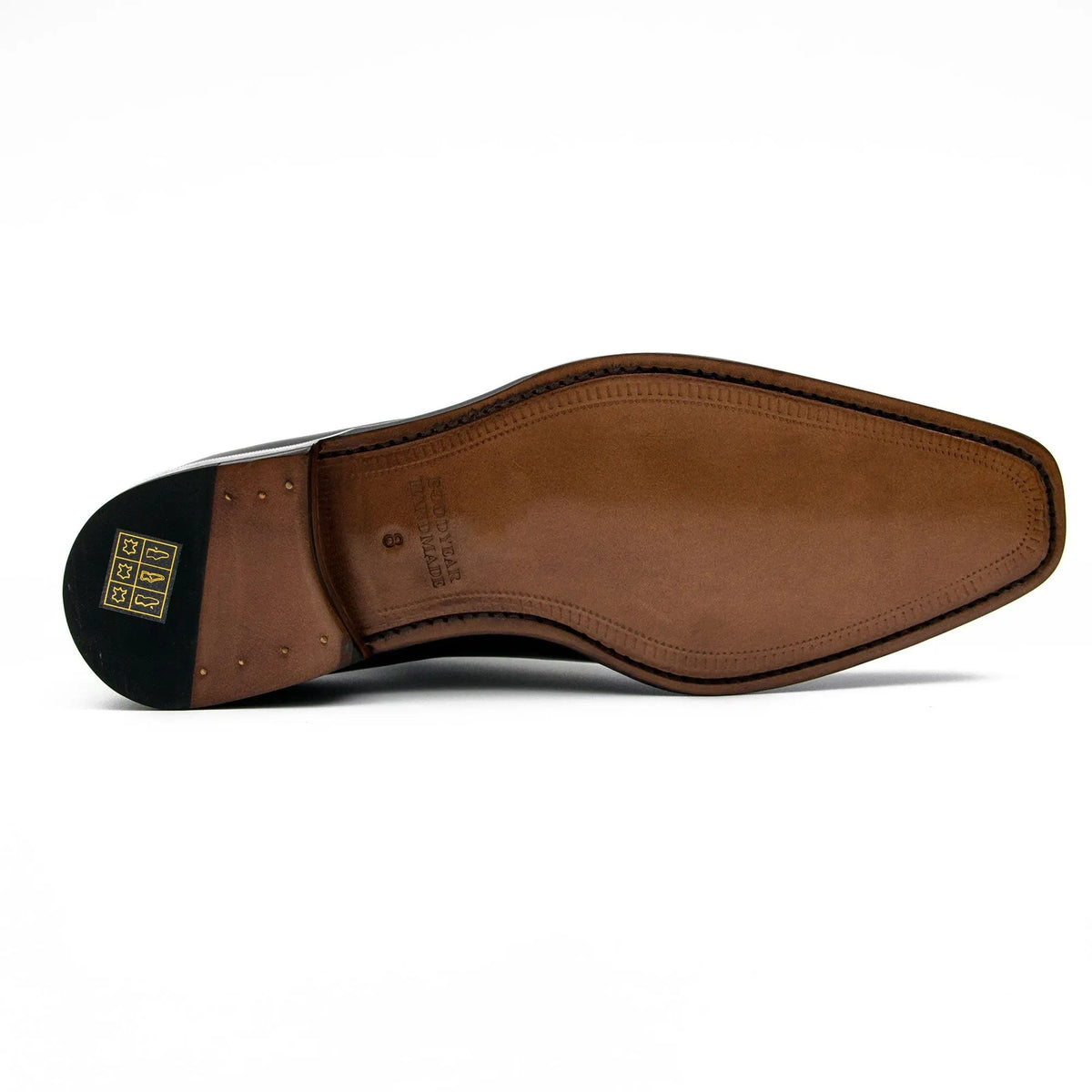 Burgundy Apron-Toe Derby Shoe