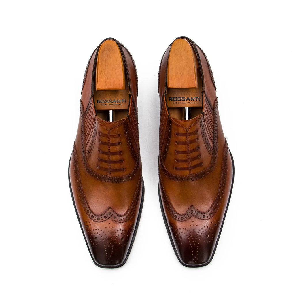 Cognac Wingtip Oxford