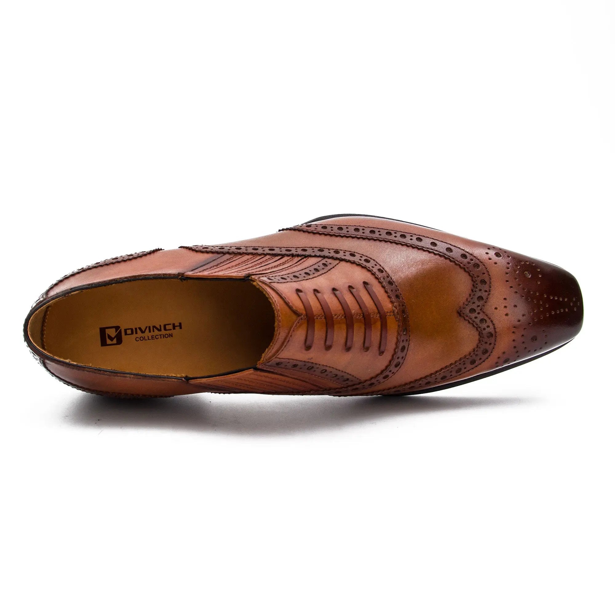 Cognac Wingtip Oxford