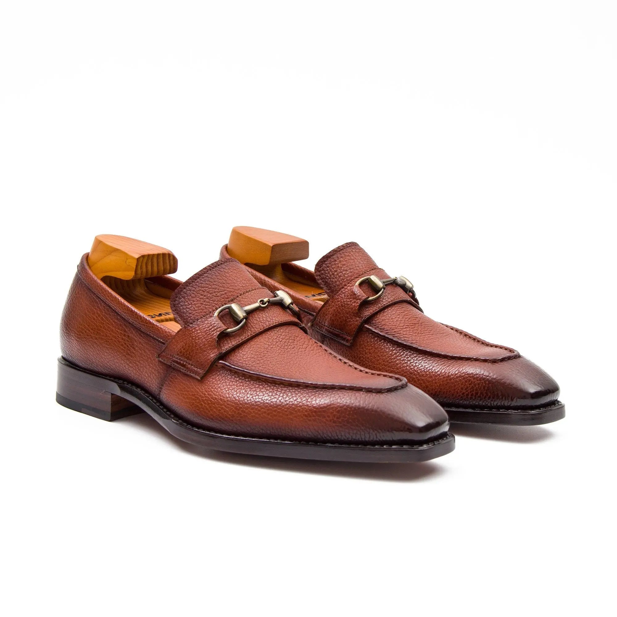 Cognac Horsebit Leather Loafer