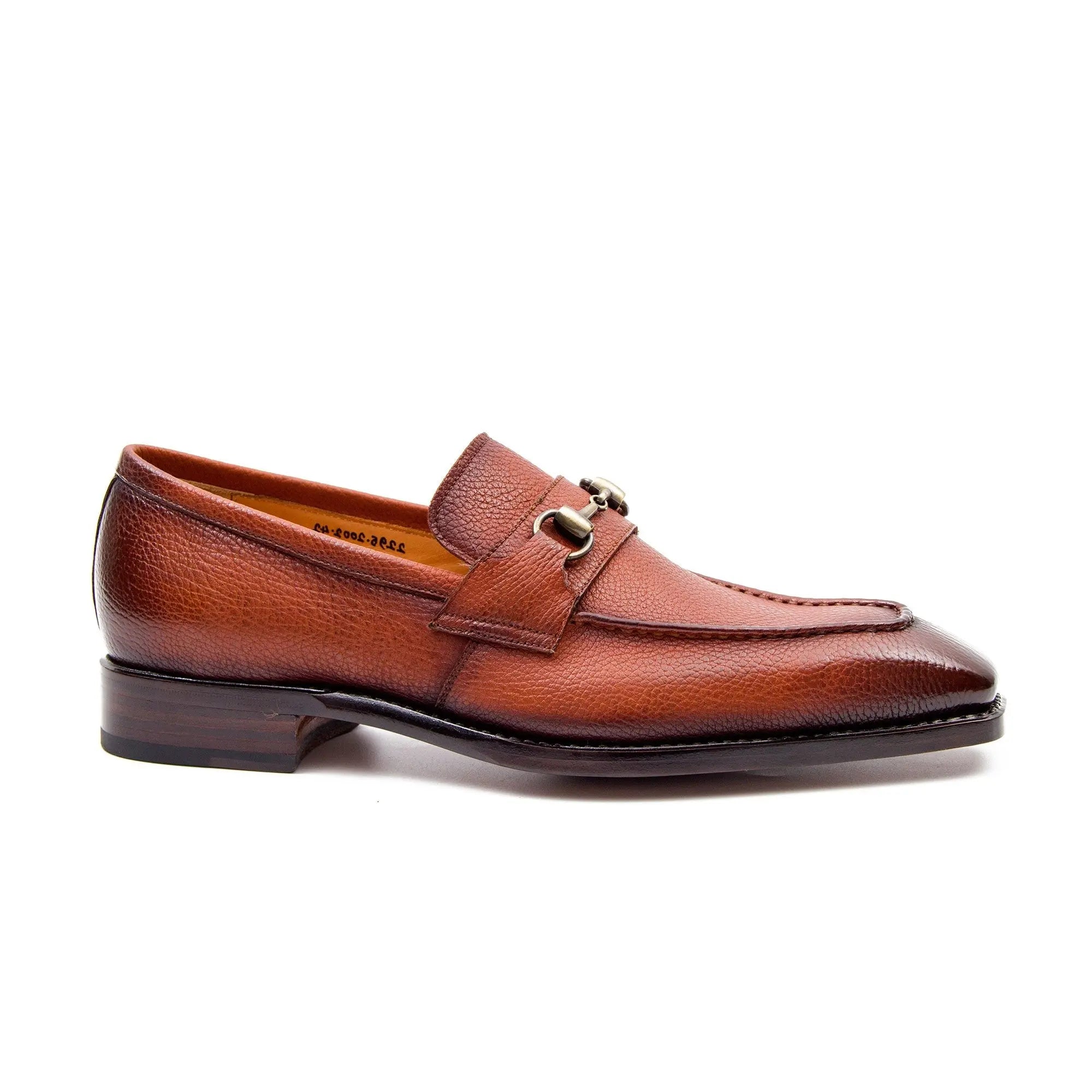 Cognac Horsebit Leather Loafer